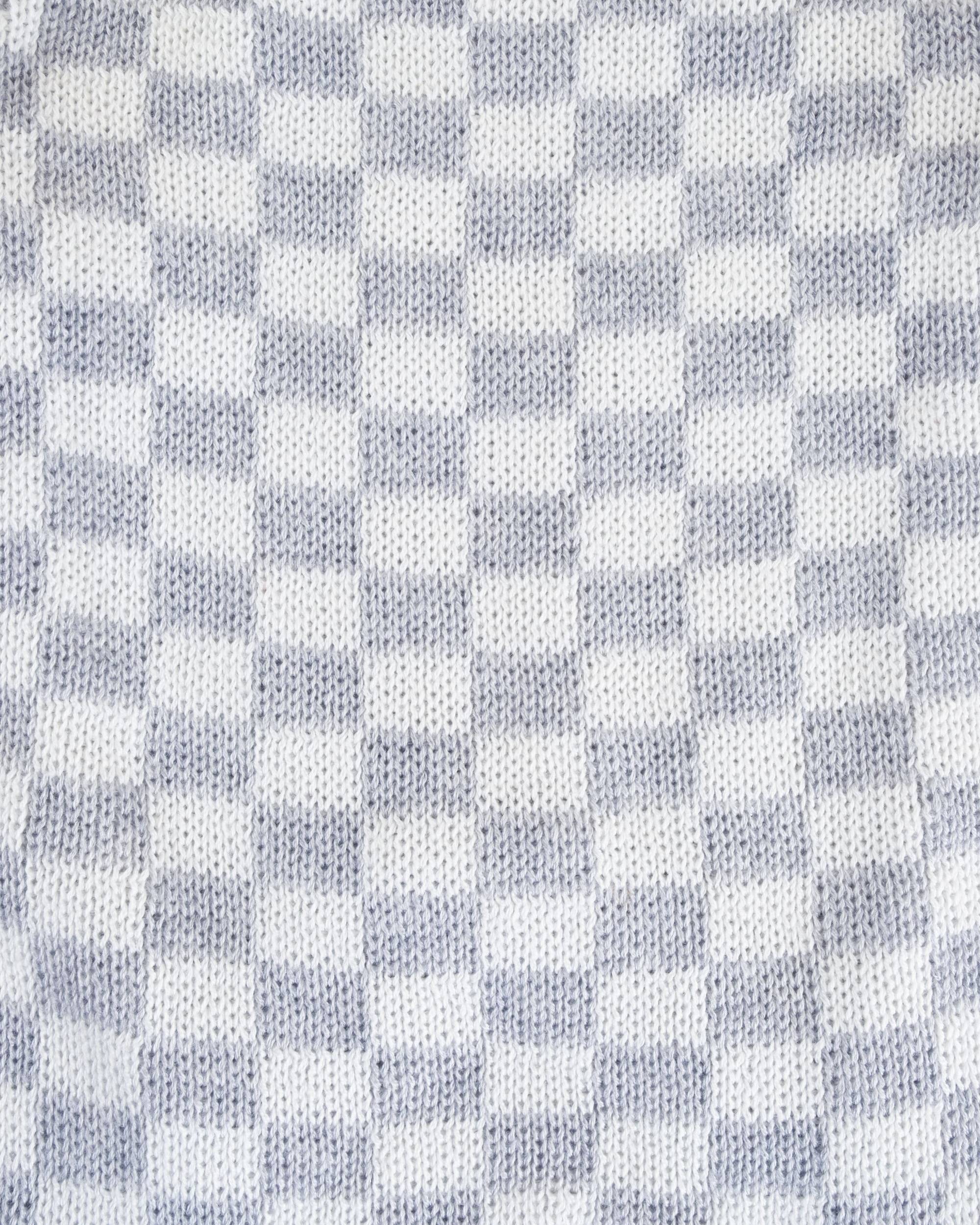 Arlo Grey Check Dog Sweater - Image 12
