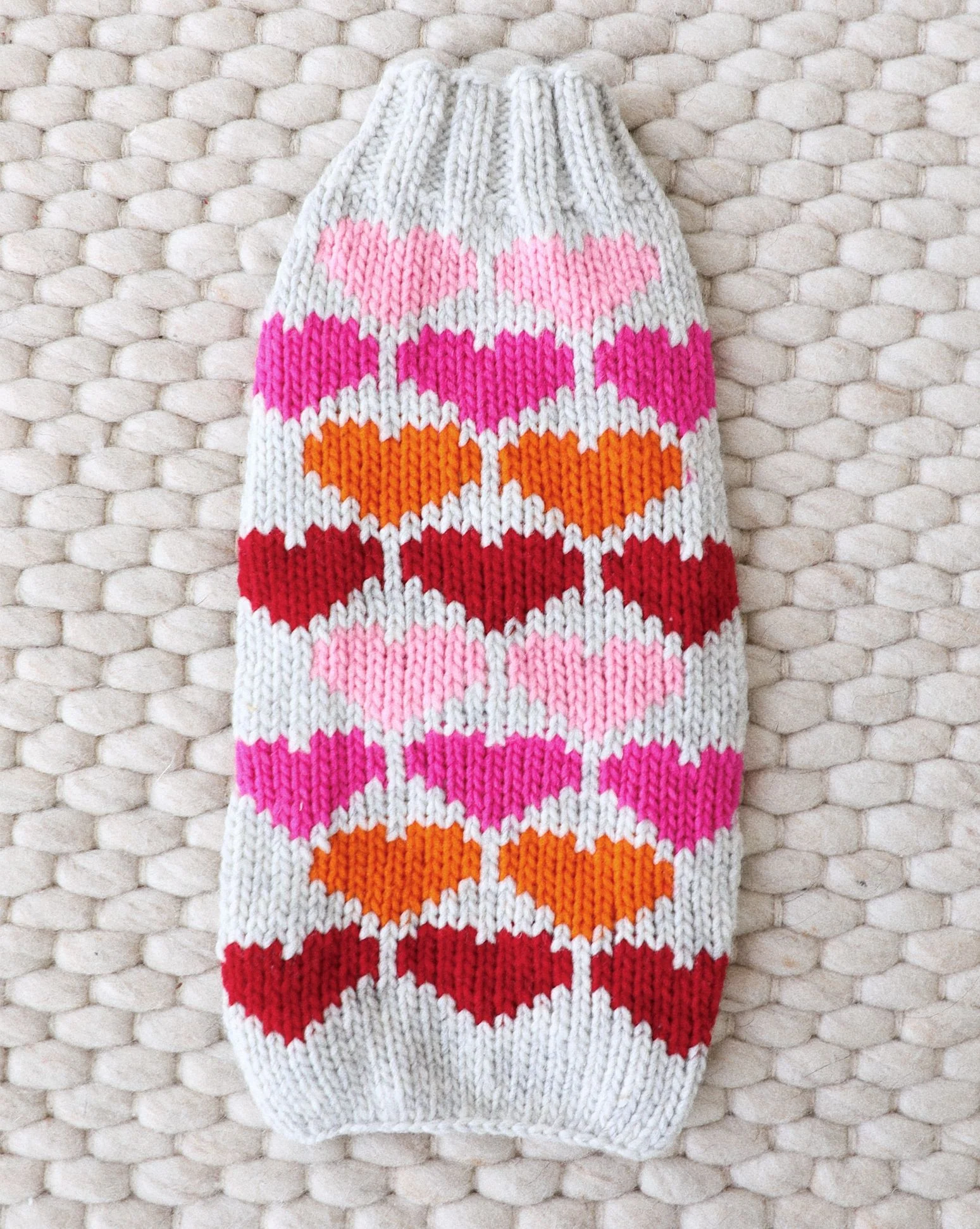 Be Mine Heart Print Dog Sweater