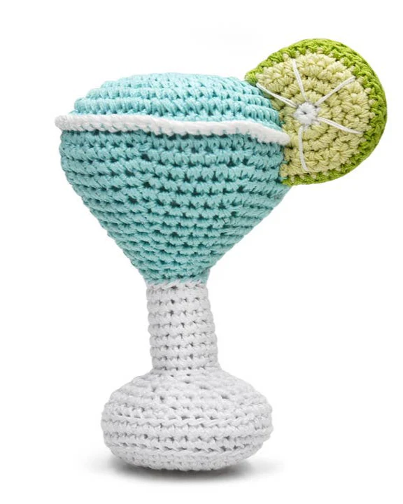 Yappy Hour Crochet Margarita Dog Toy