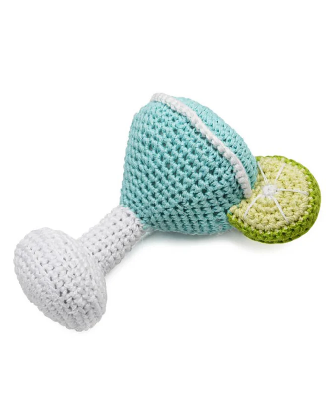 Yappy Hour Crochet Margarita Dog Toy - Image 2