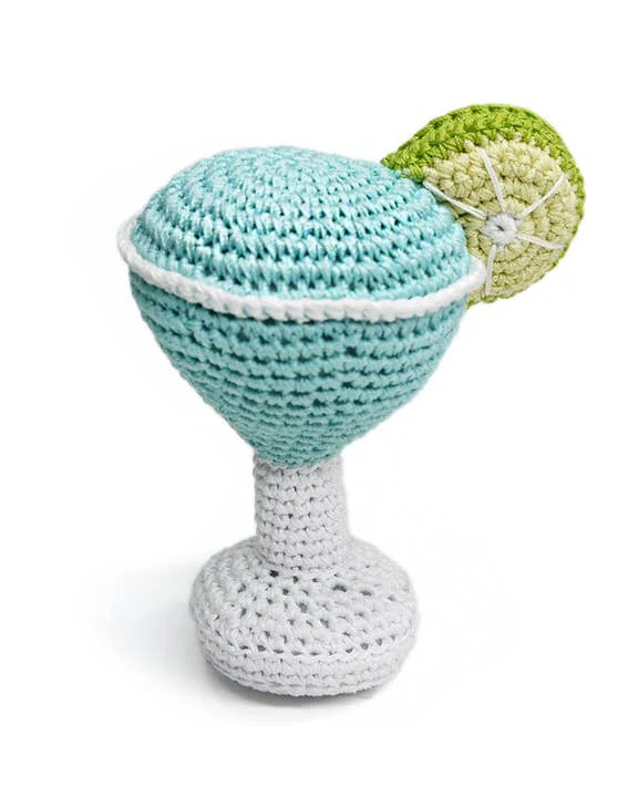Yappy Hour Crochet Margarita Dog Toy - Image 3