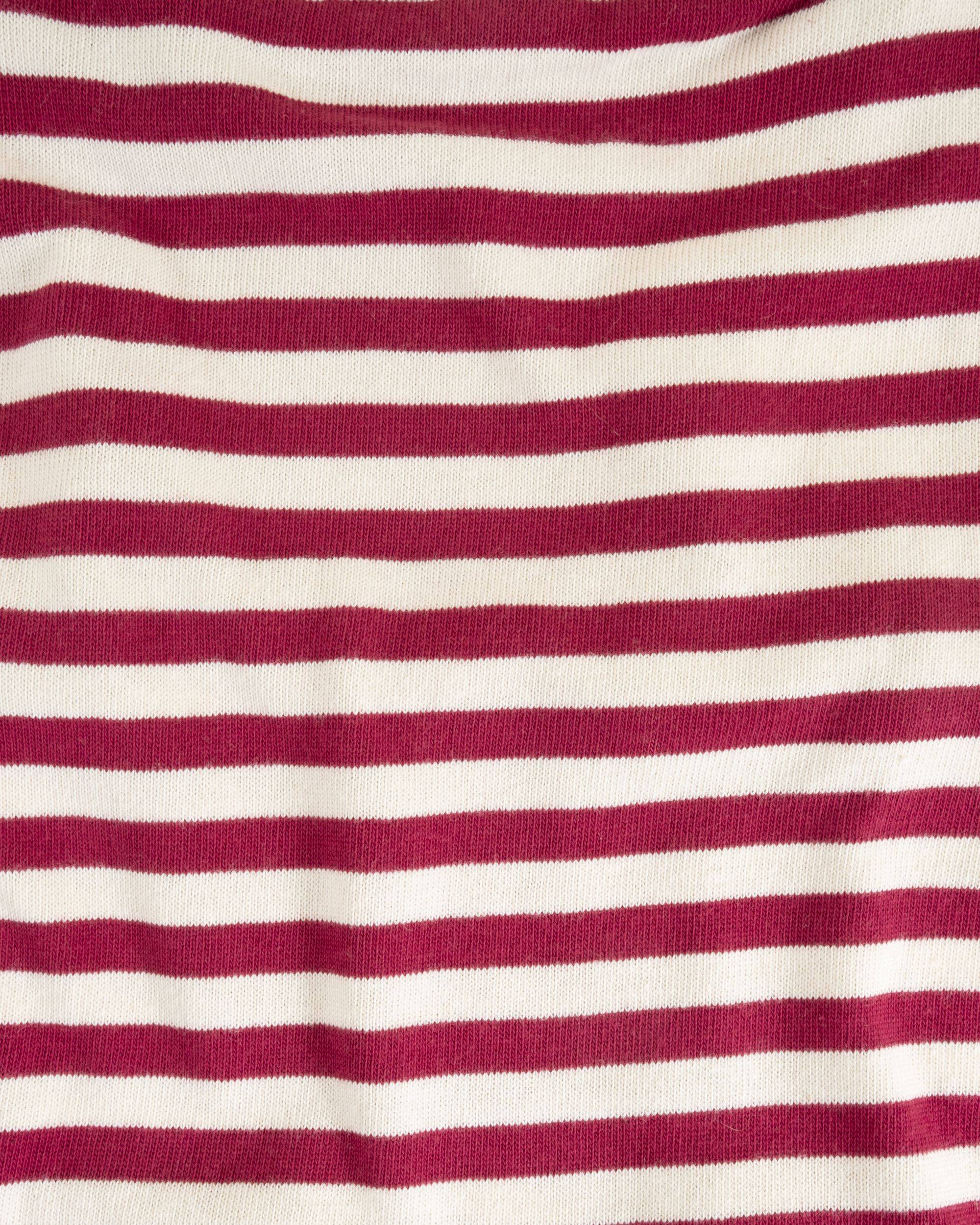 Playful Pooch Red + Ivory Striped Dog T-Shirt - Image 10