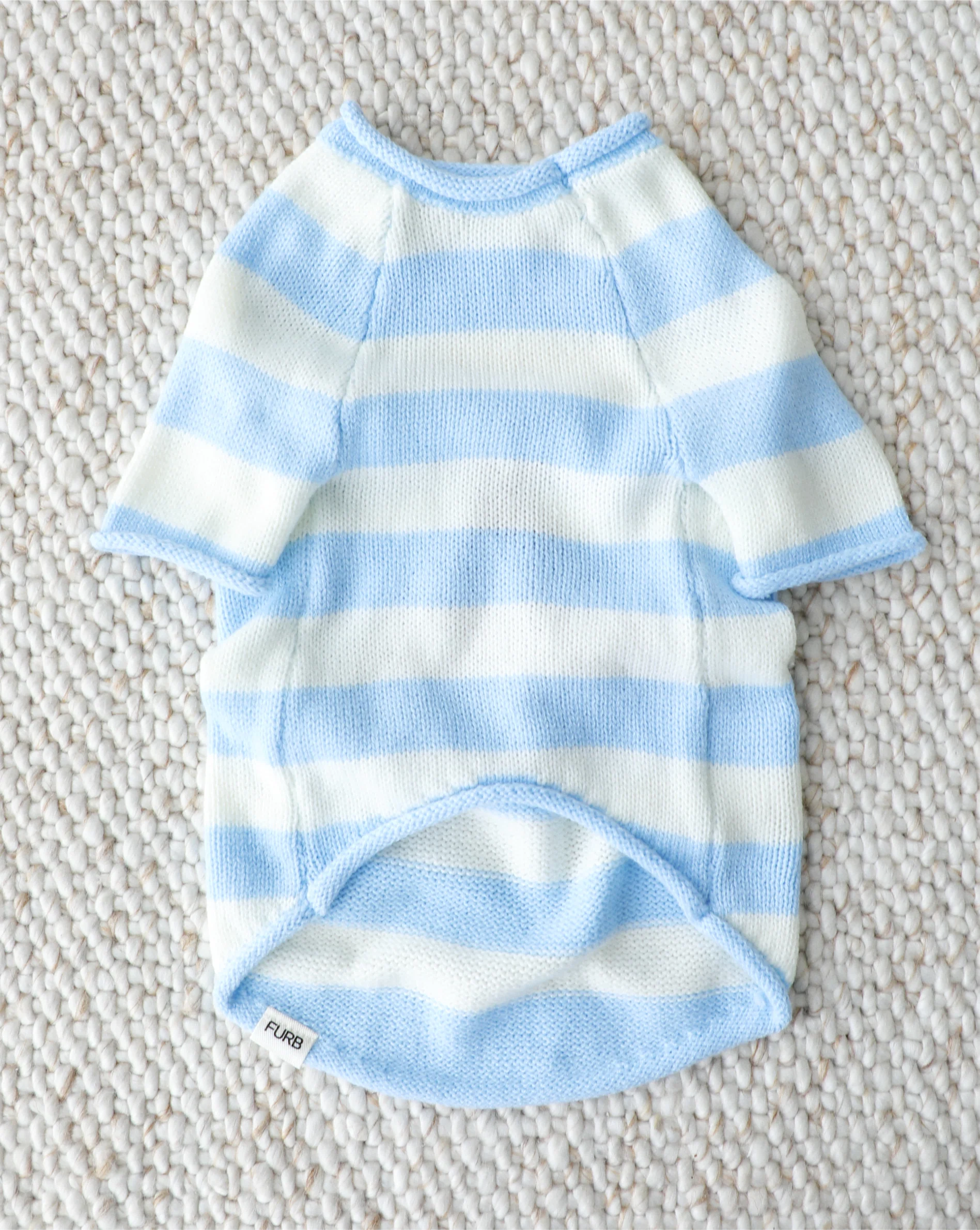 Ships Ahoy Blue + White Striped Sweater - Image 2