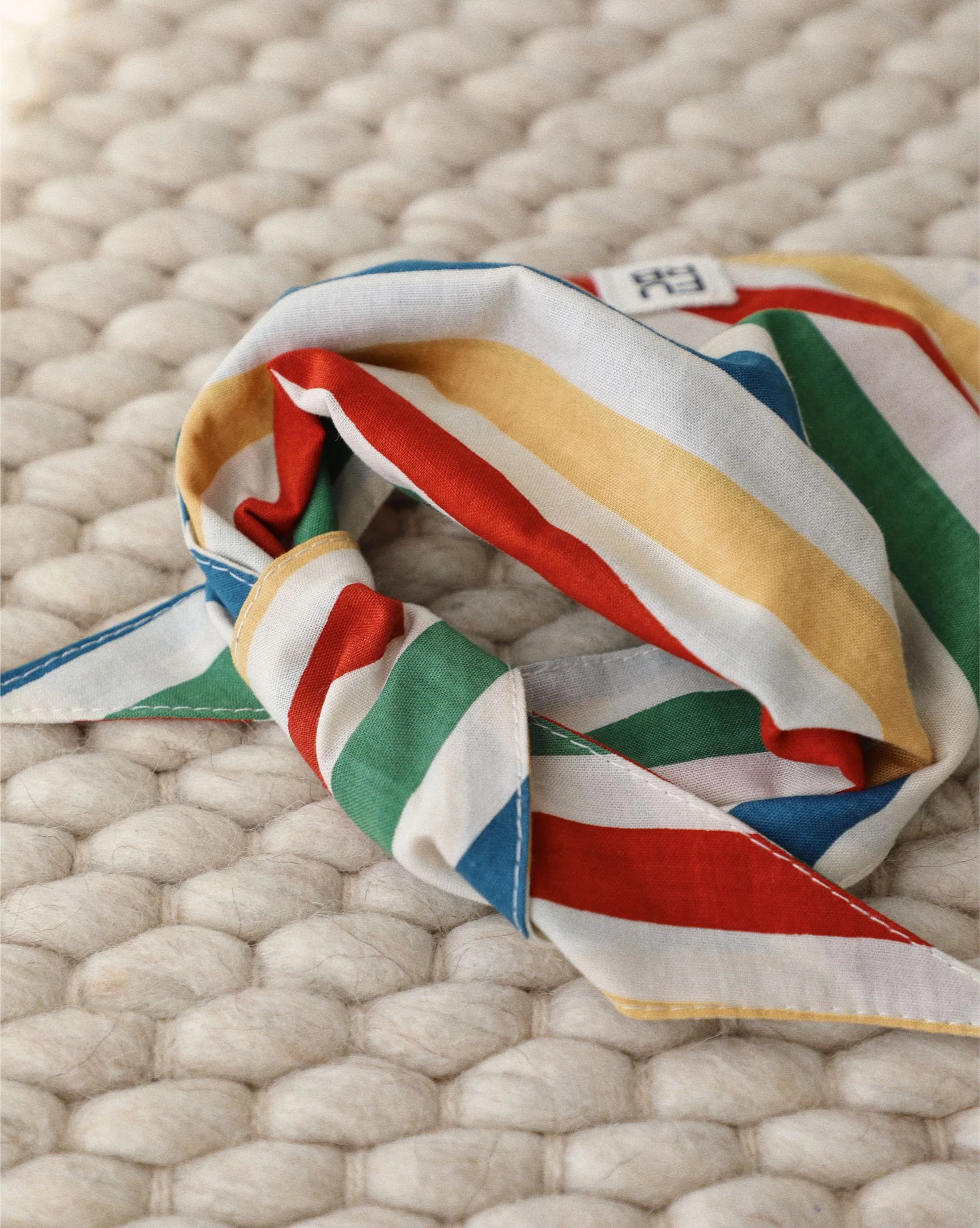 Beach Blanket Bingo Multi Striped Dog Bandana - Image 3