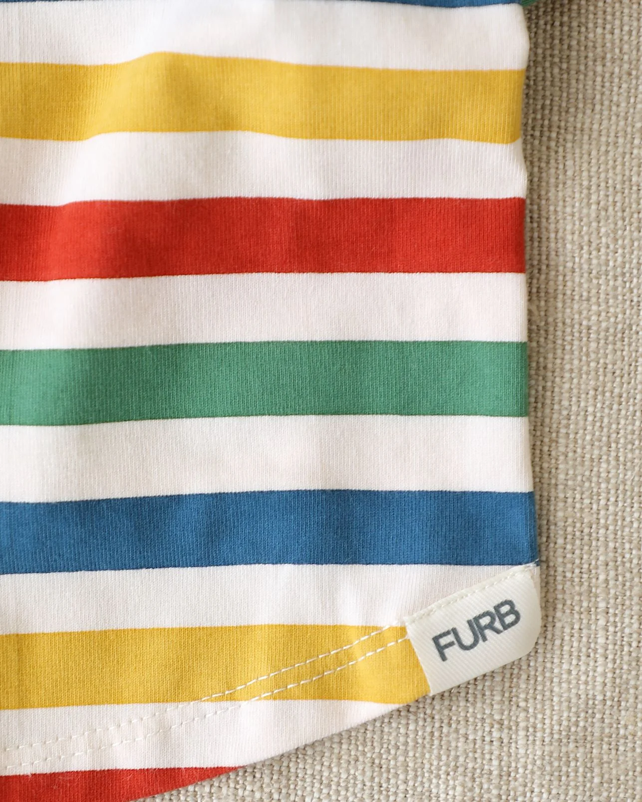 Beach Blanket Bingo Multi Striped Print Dog T-Shirt - Image 4