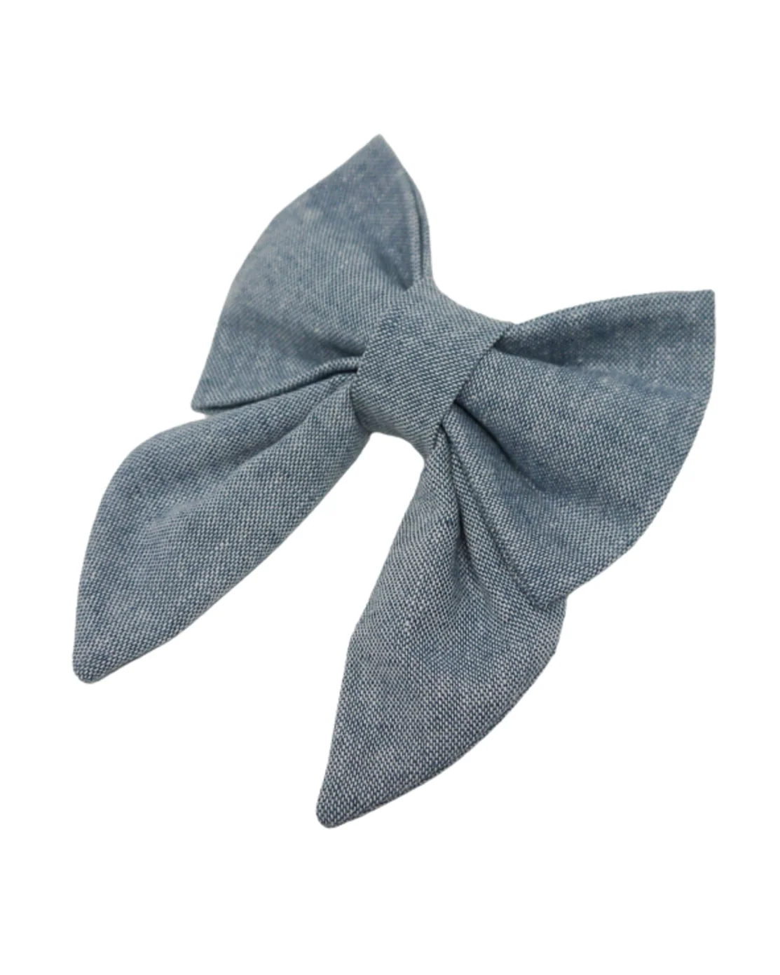 Prim + Pupper Chambray Denim Lady Bow - Image 3