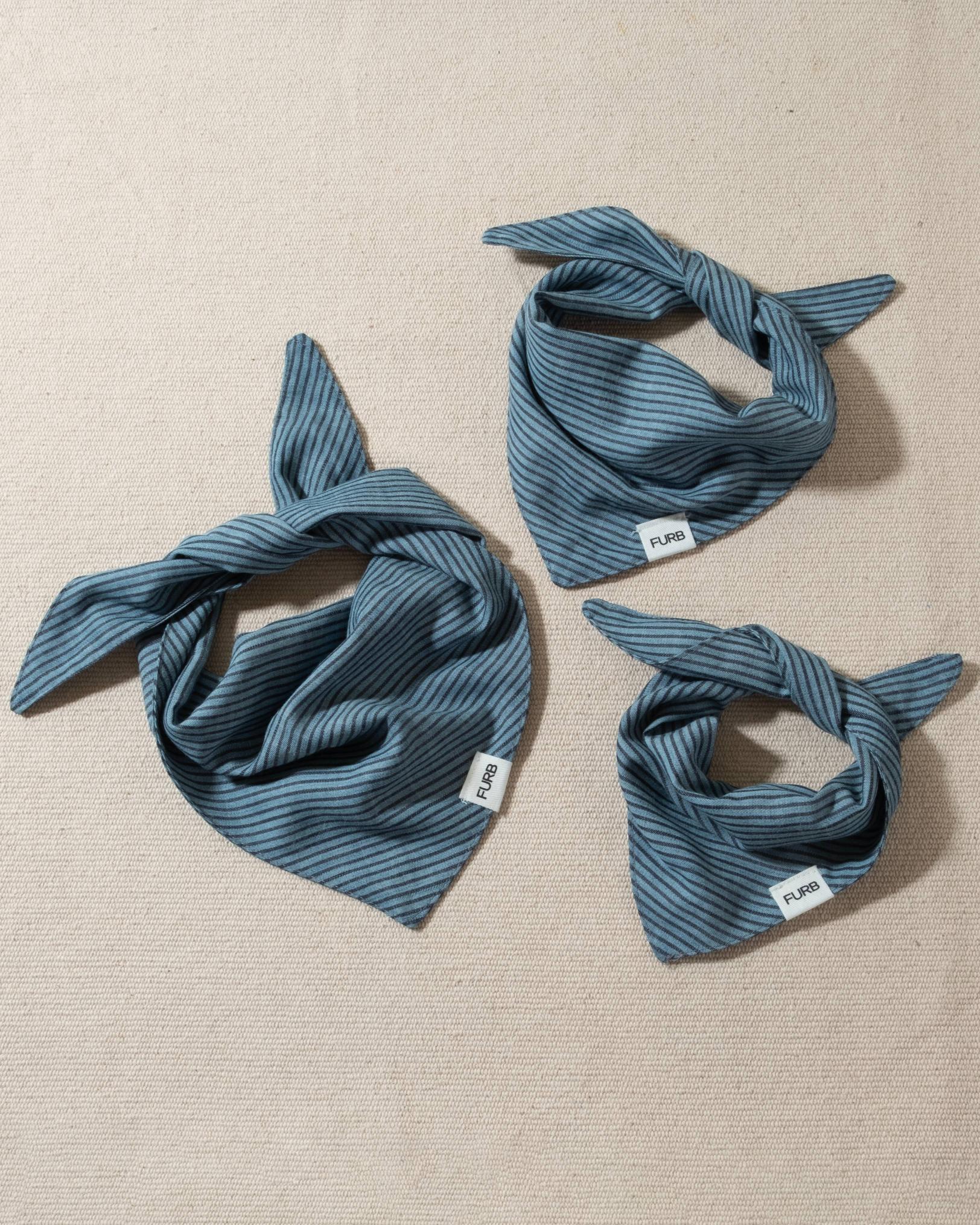 Only the Best Bandana in Chambray Stripe - Image 3