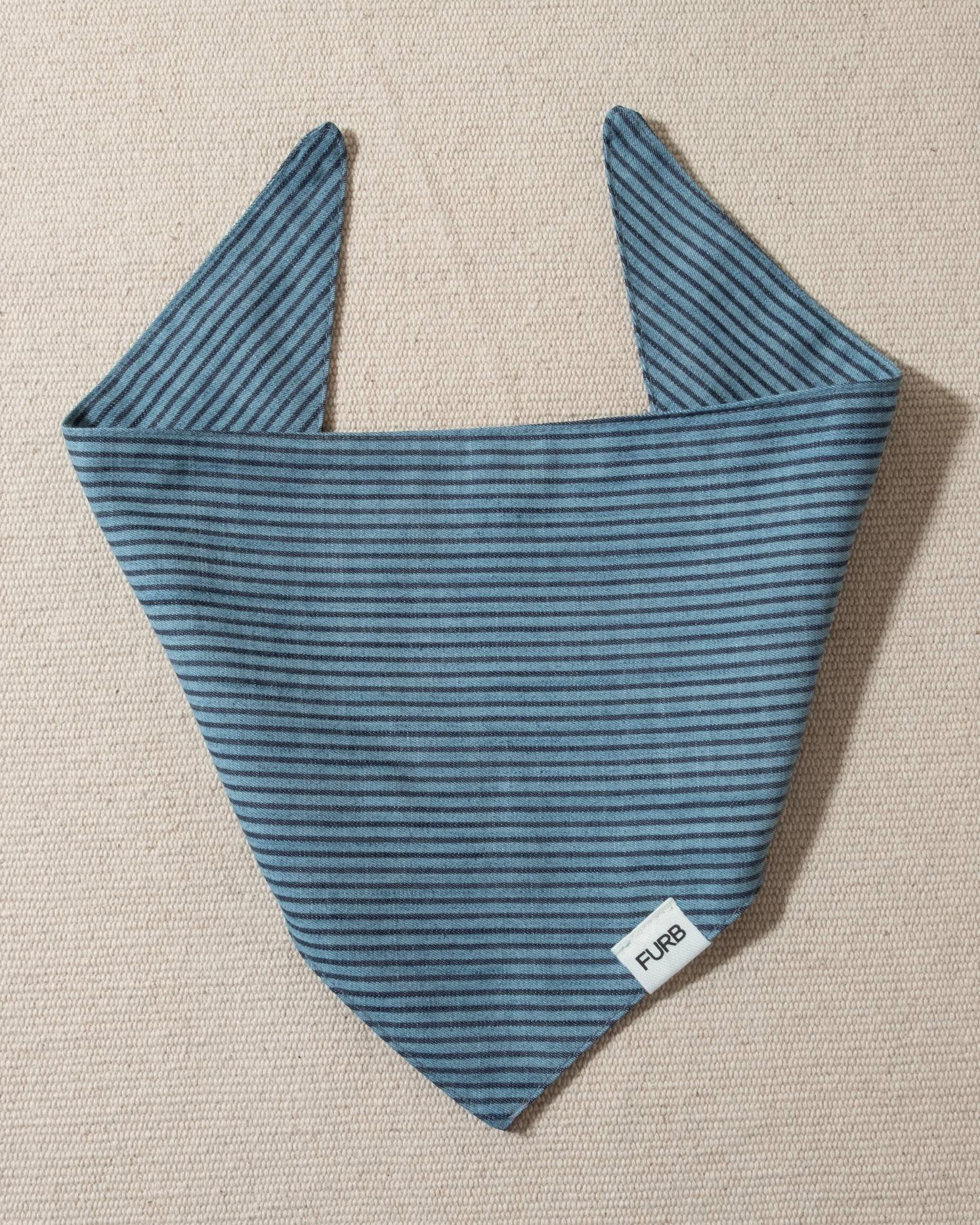 Only the Best Bandana in Chambray Stripe - Image 4