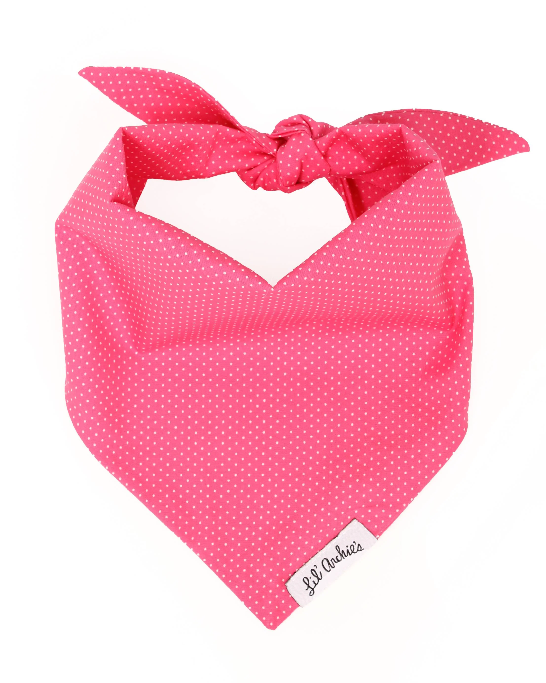 Pretty Peony Micro Dot Cotton Bandana