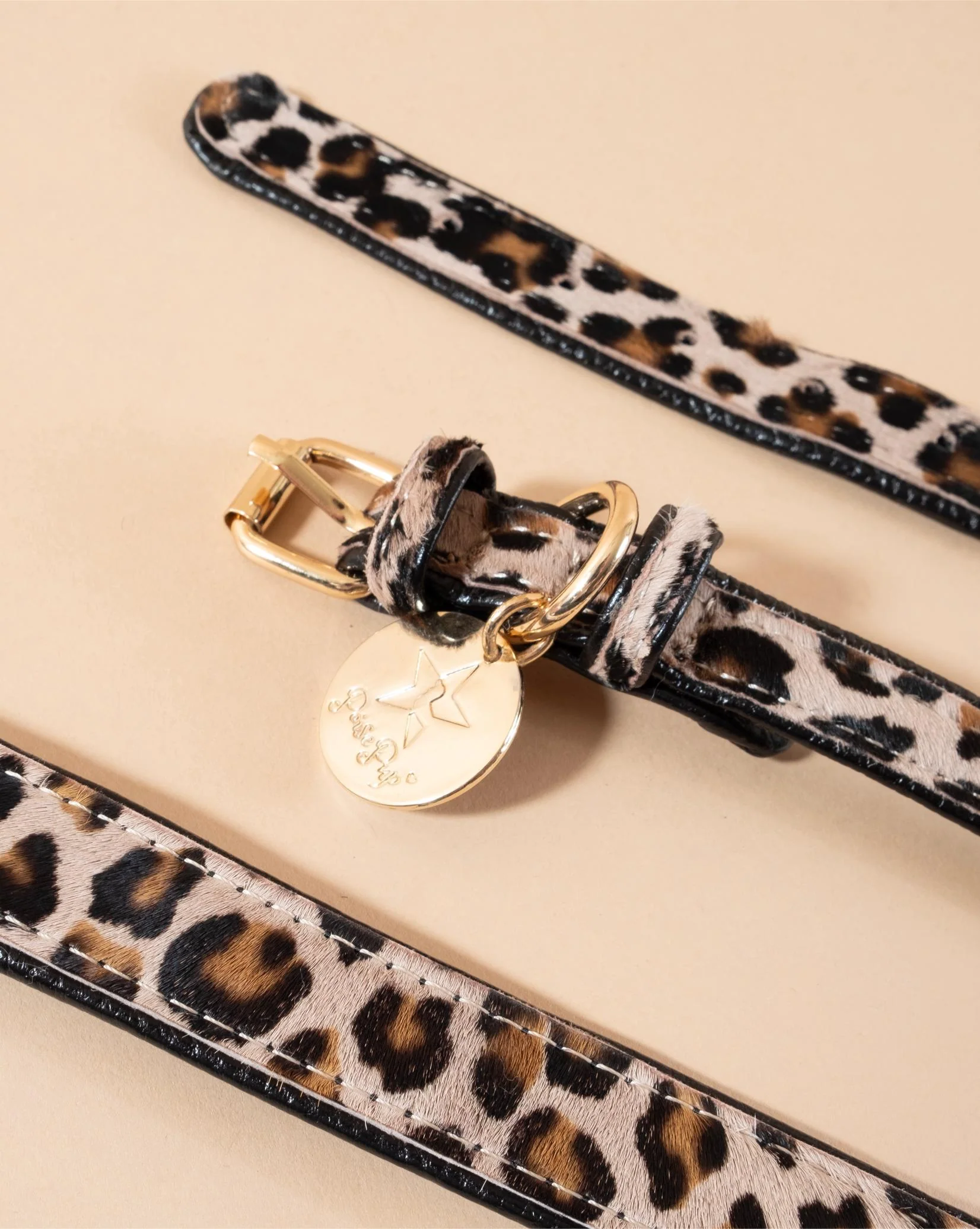 Spot-On Leopard Pony Hair Dog Collar - Image 3