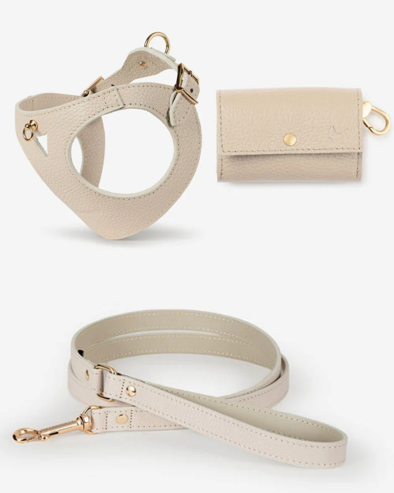 Luca Harness Ivory Leather Walk Kit - Image 2