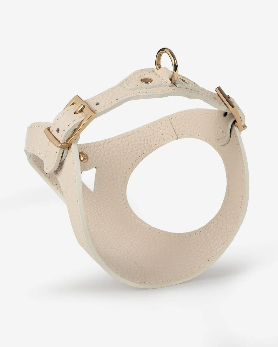 Luca Ivory Leather Dog Harness - Image 4