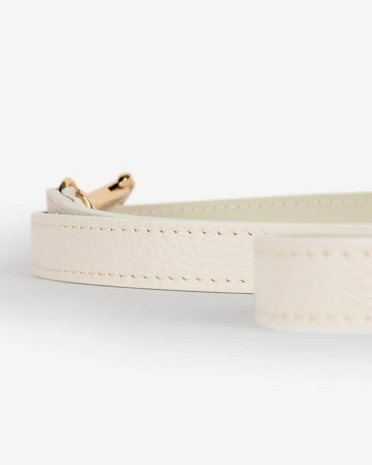 Nara Ivory Leather Dog Leash - Image 5