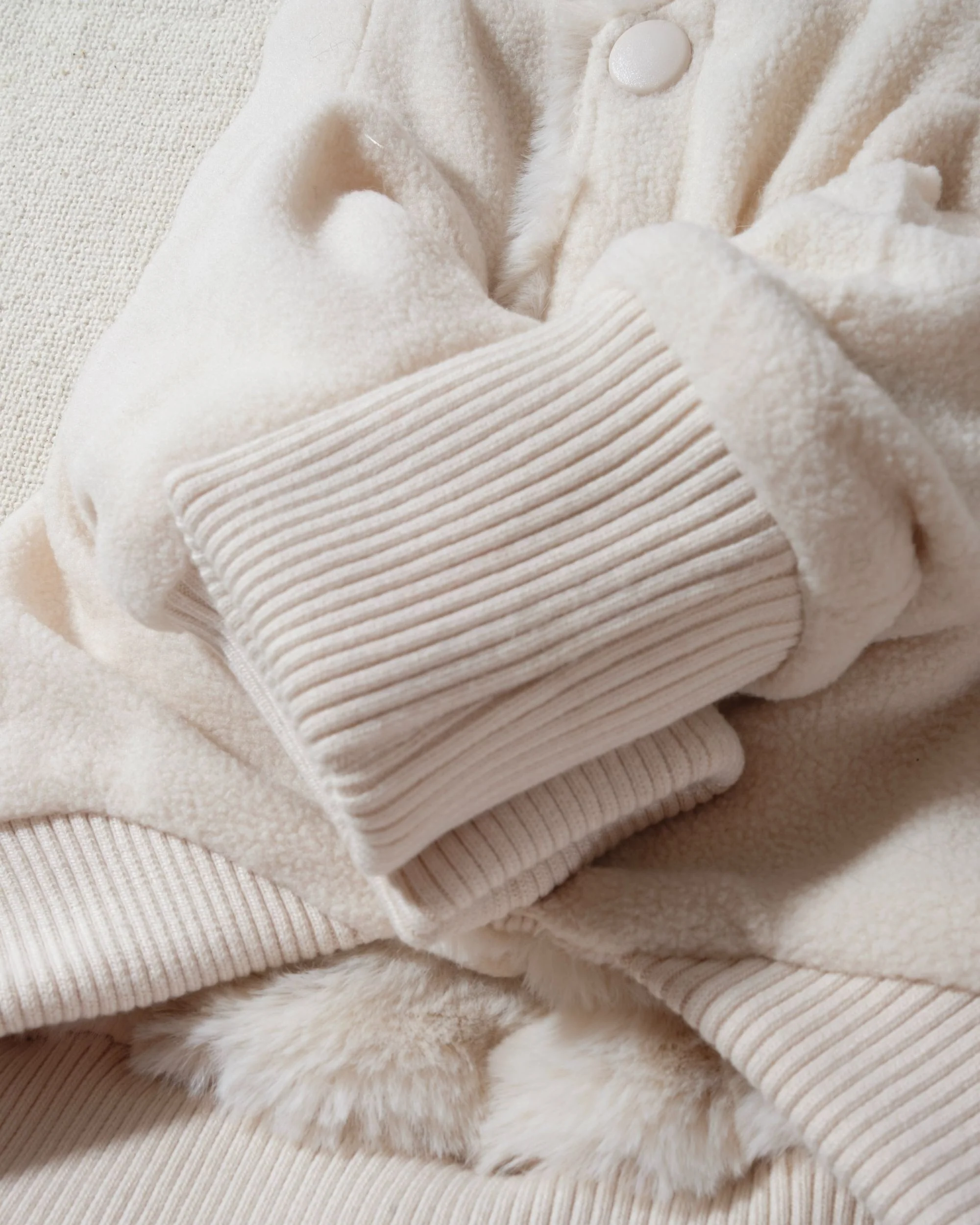 Juneau Ivory Reversible Dog Jacket - Image 8