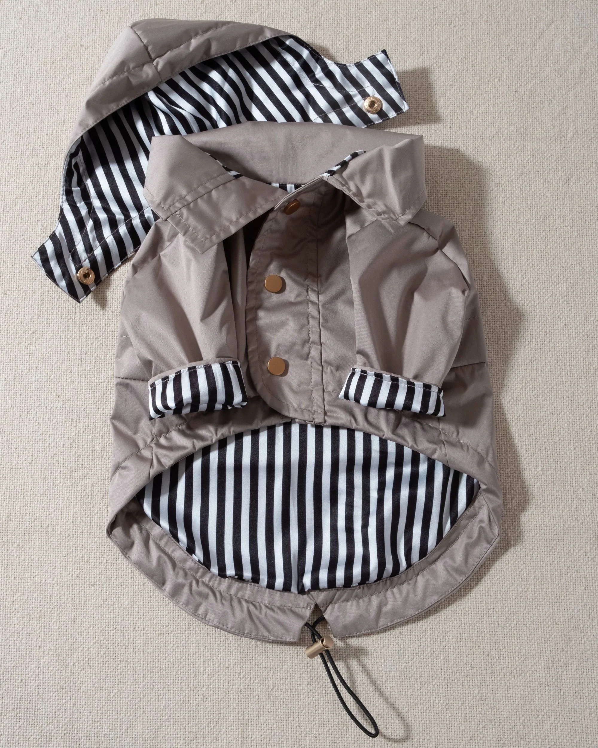 Prancin' in the Rain Taupe Dog Raincoat