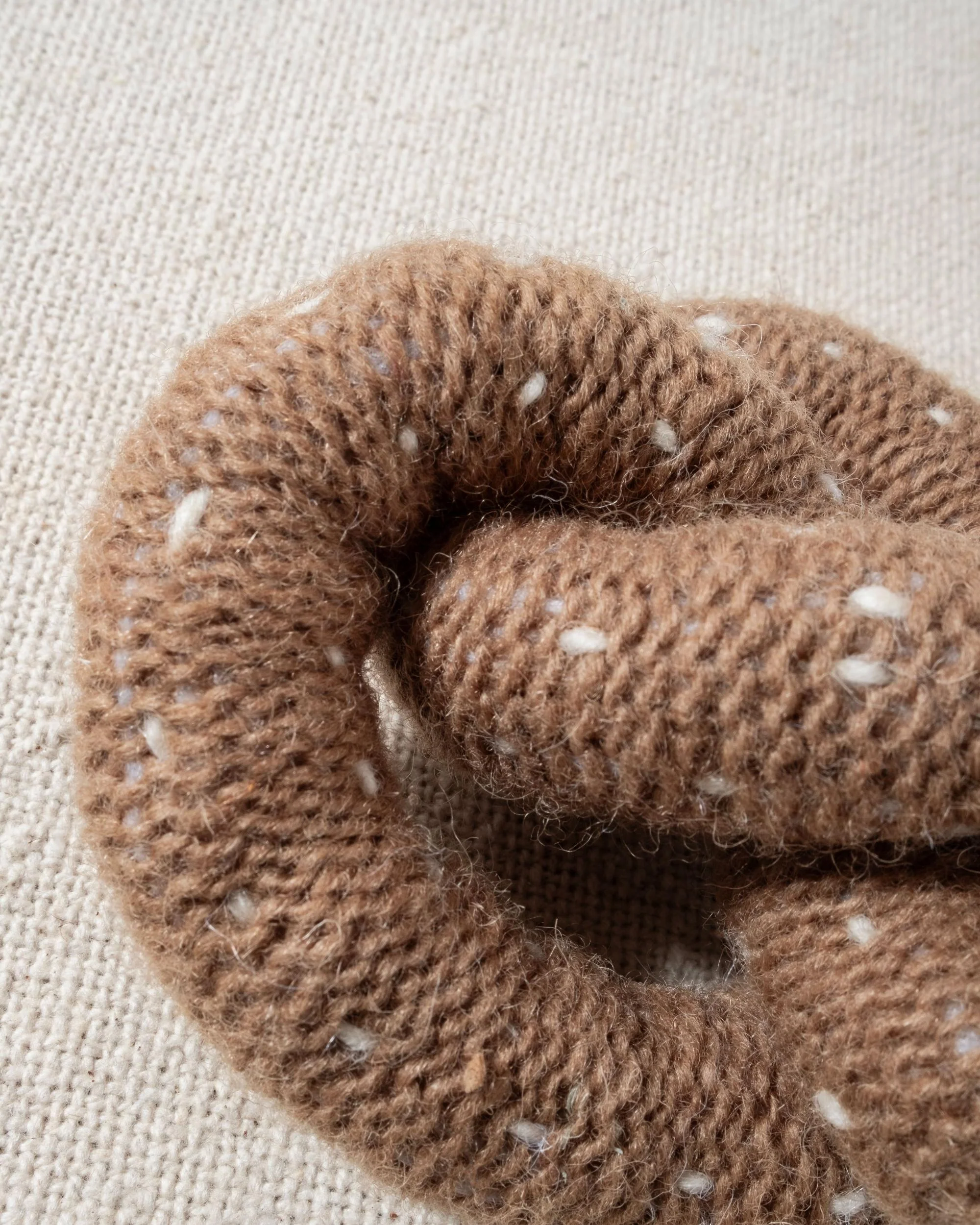 Twist + Shout Hand-Knit Pretzel Dog Toy - Image 3