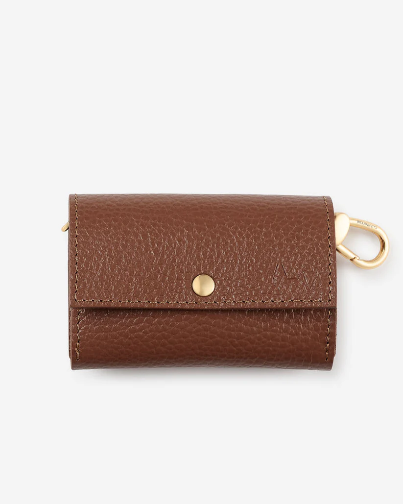 Rocco Chocolate Leather Waste Bag Holder