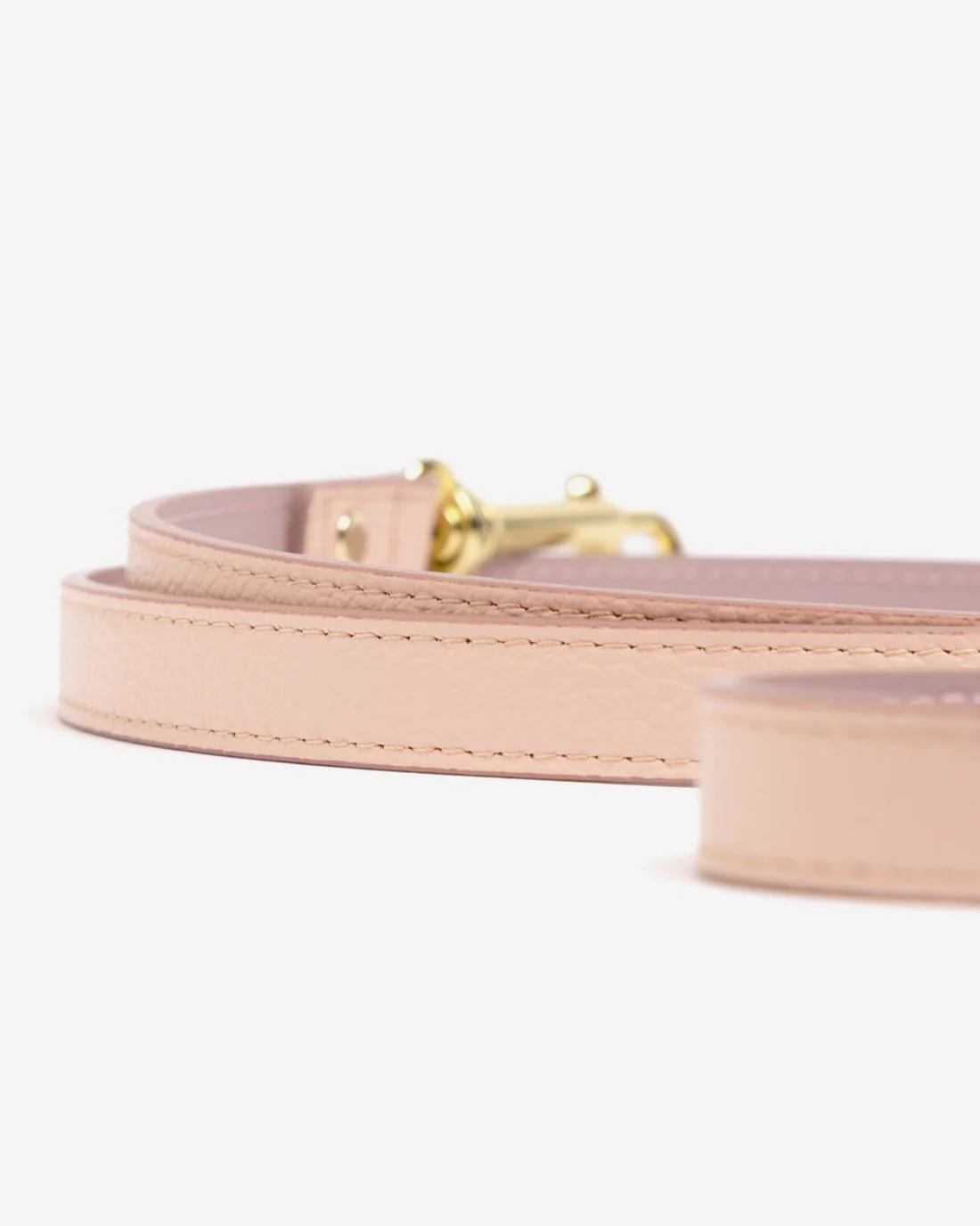 Nara Light Pink Leather Dog Leash - Image 2