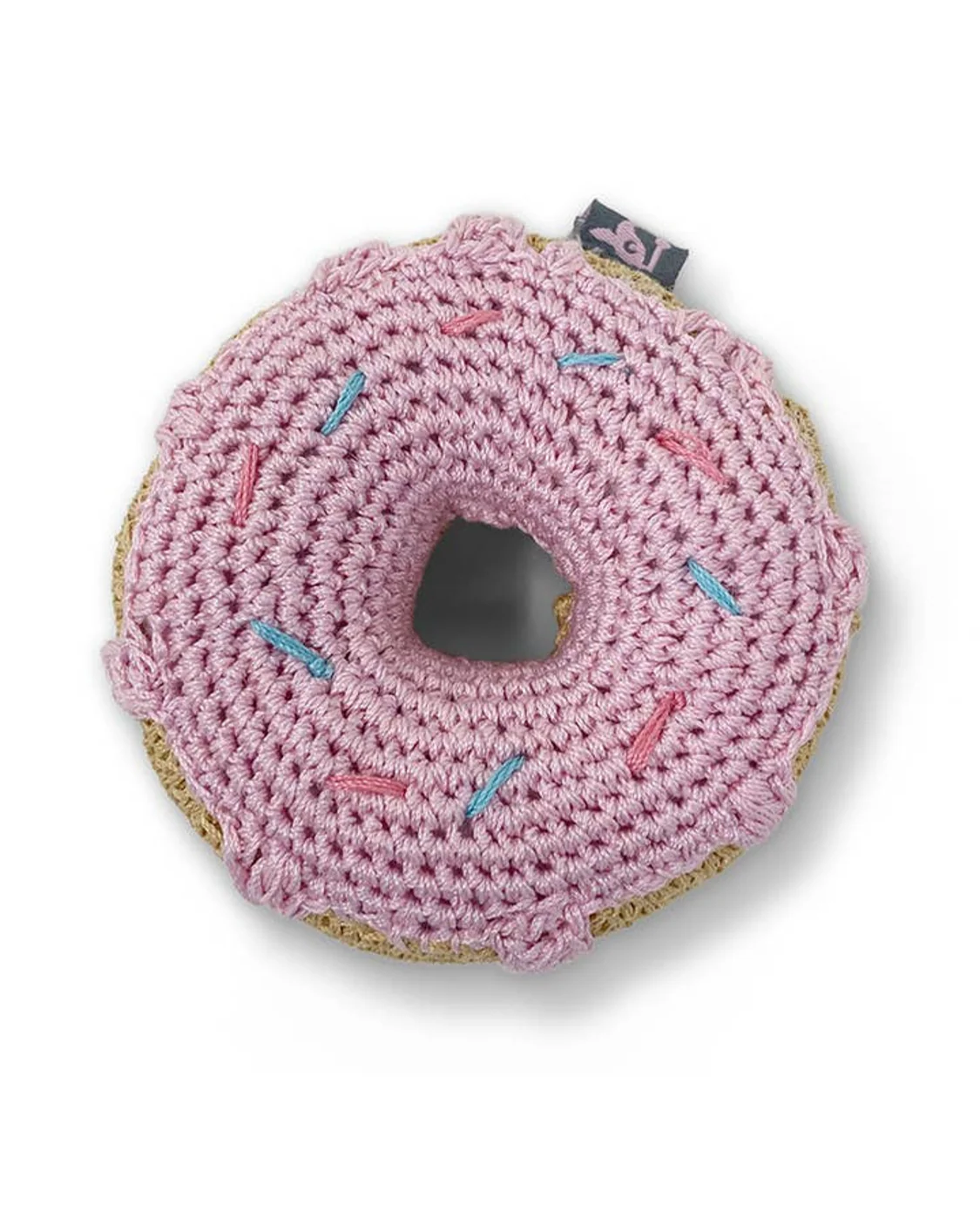 Sprinkle of Fun Crochet Donut Dog Toy