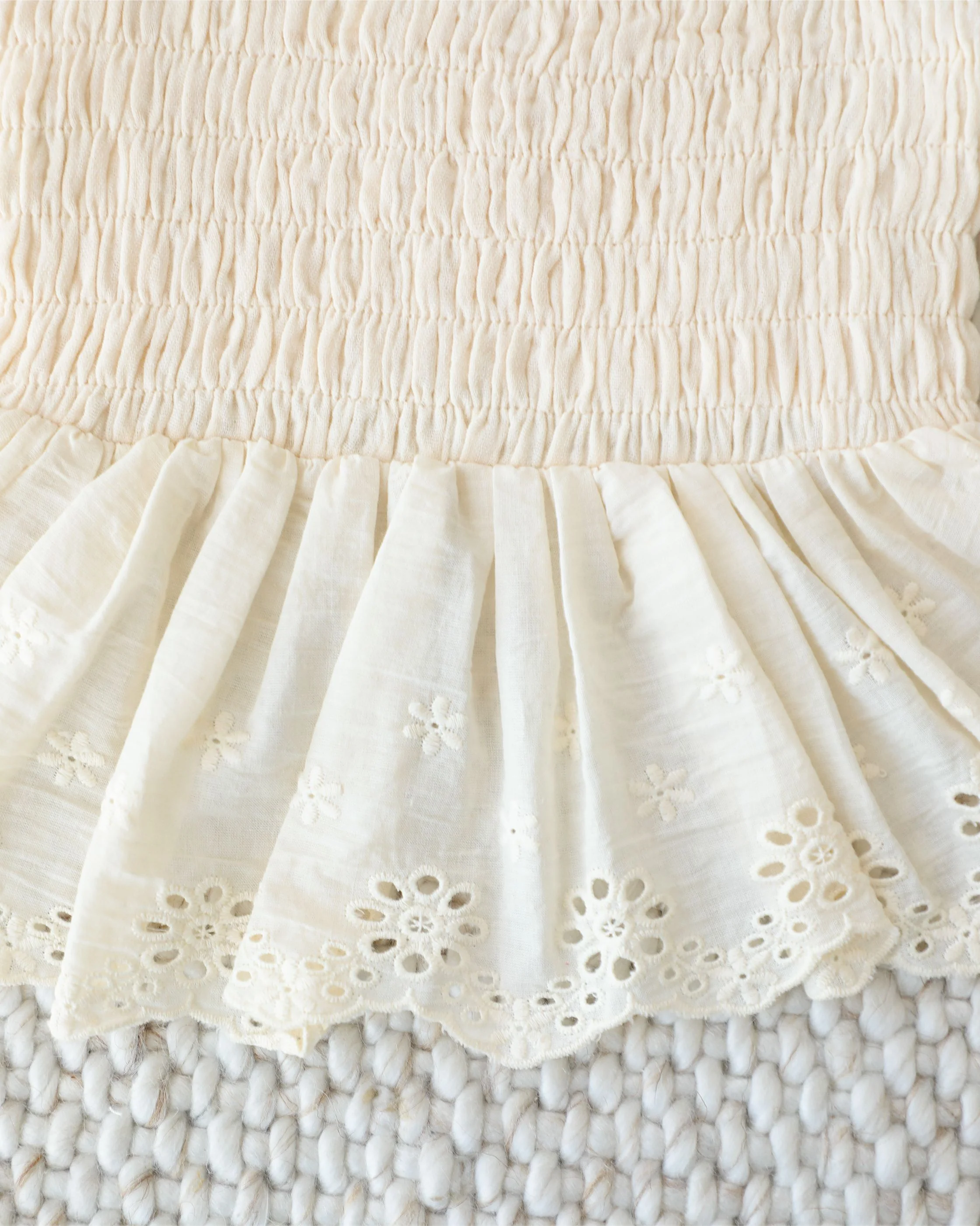Milk + Honey Eyelet Smocked Dress - Image 4