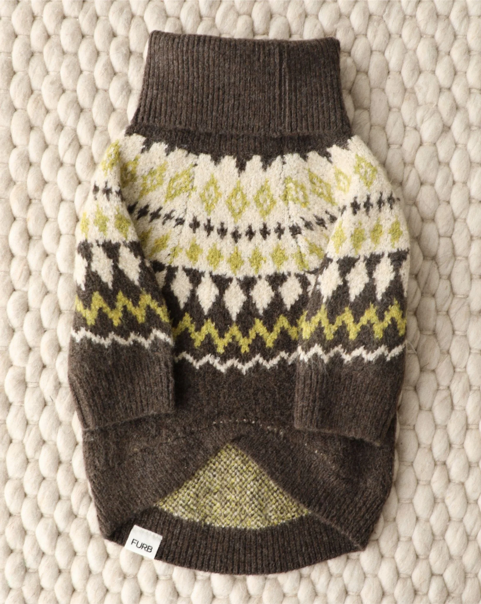 Toasty Tails Fair Isle Dog Sweater - Image 3