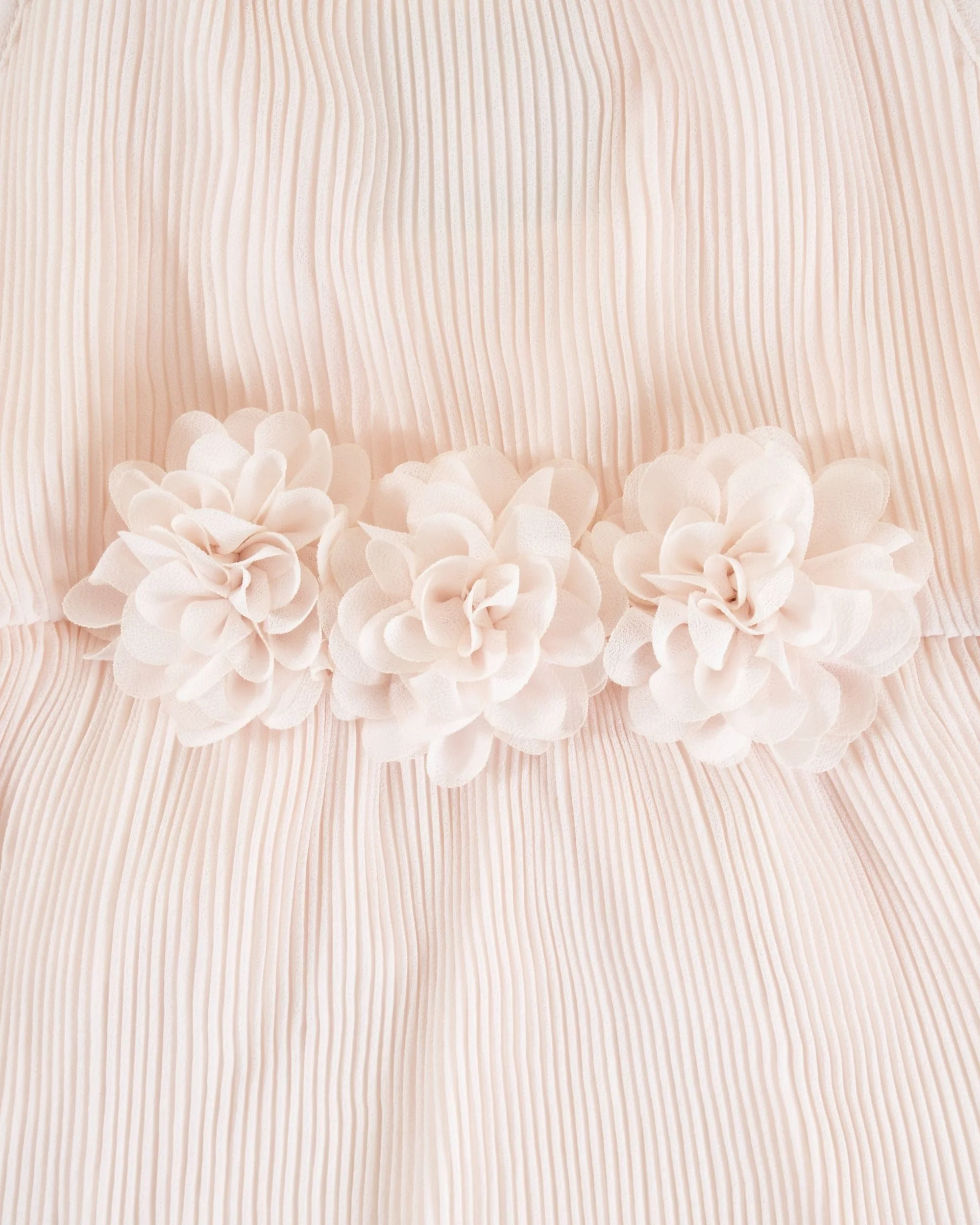 Love Story Petal Pink Pleated Chiffon Dress - Image 4