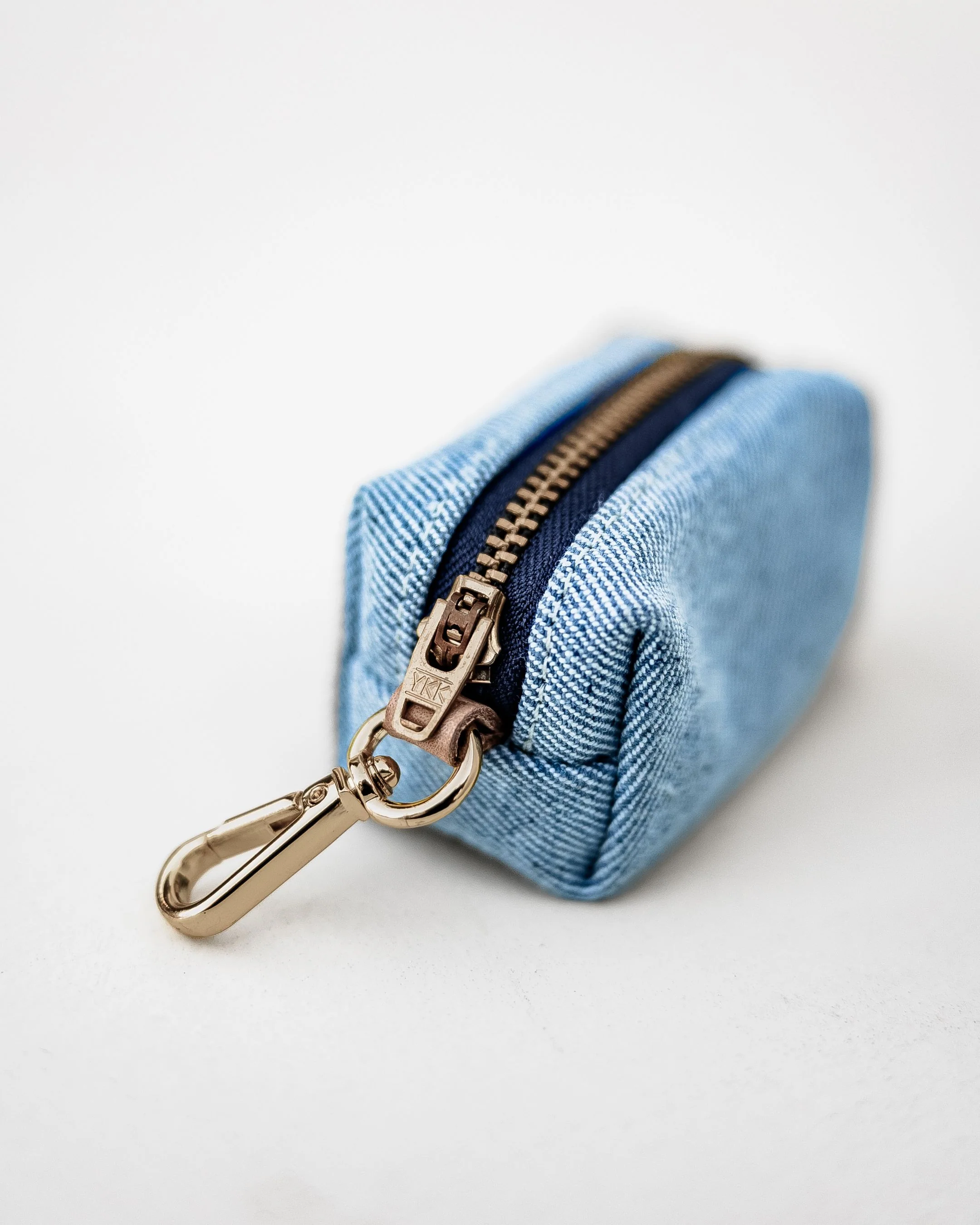 Foggy Dog Waste Bag Holder in Upcycled Denim - Image 2