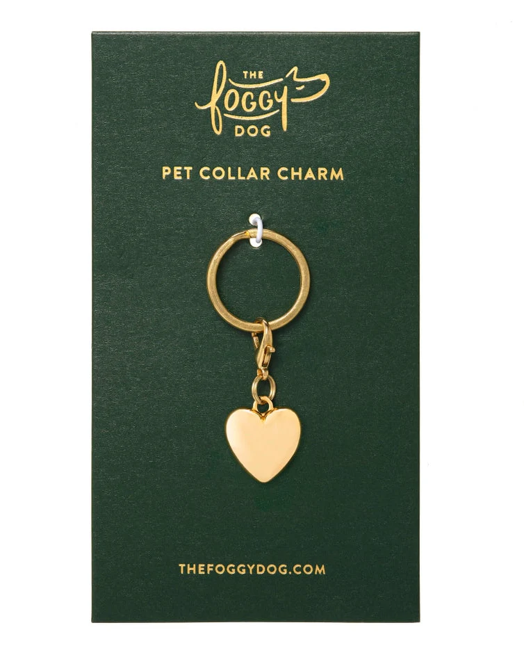 Gold Heart Collar Charm - Image 4