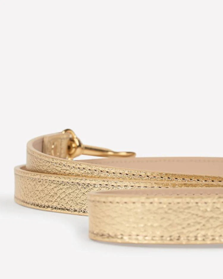 Nara Gold Leather Dog Leash - Image 3