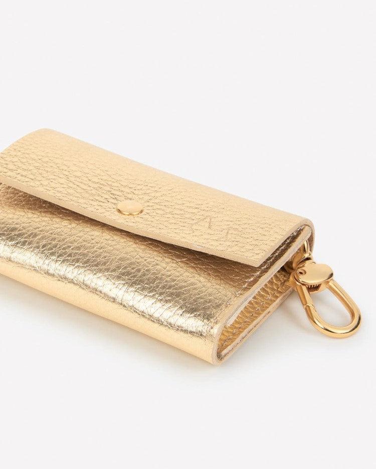 Rocco Gold Leather Waste Bag Holder - Image 3