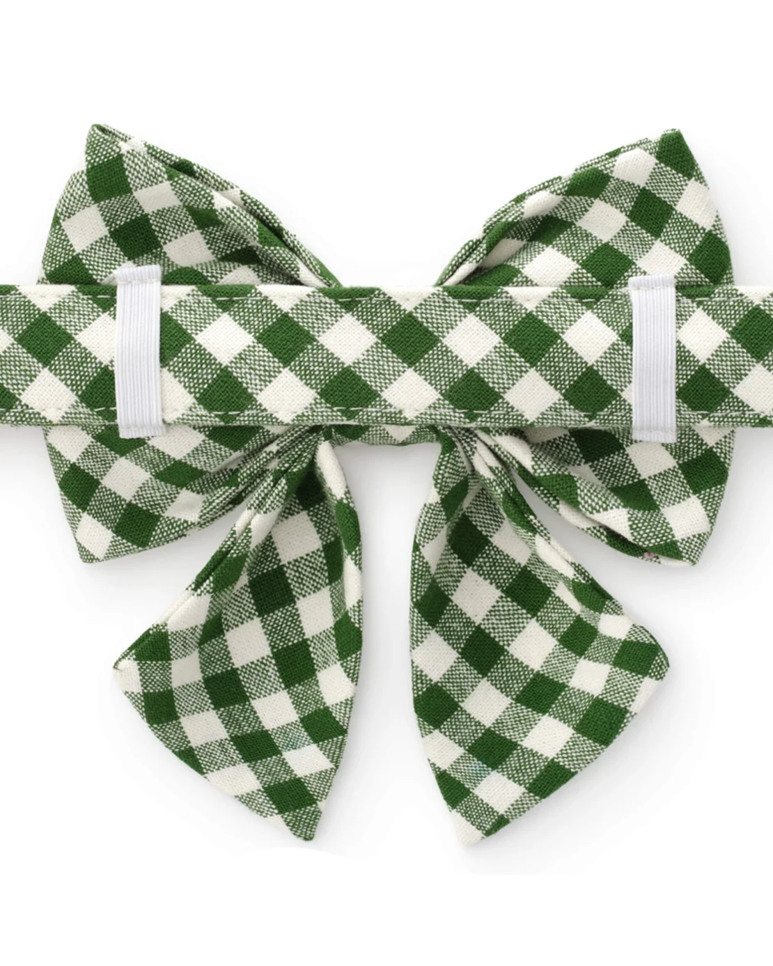 Paw Party Green Gingham Lady Bow - Image 3