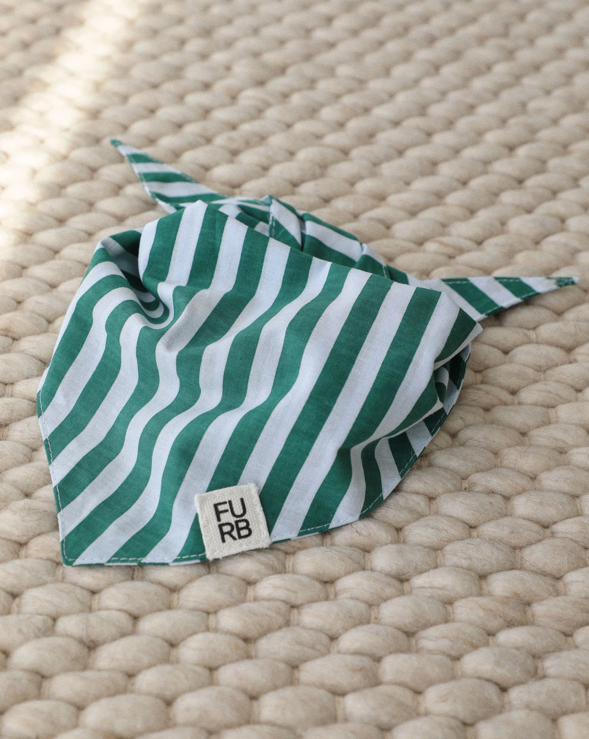 Yacht Walk Green Stripe Crew Bandana