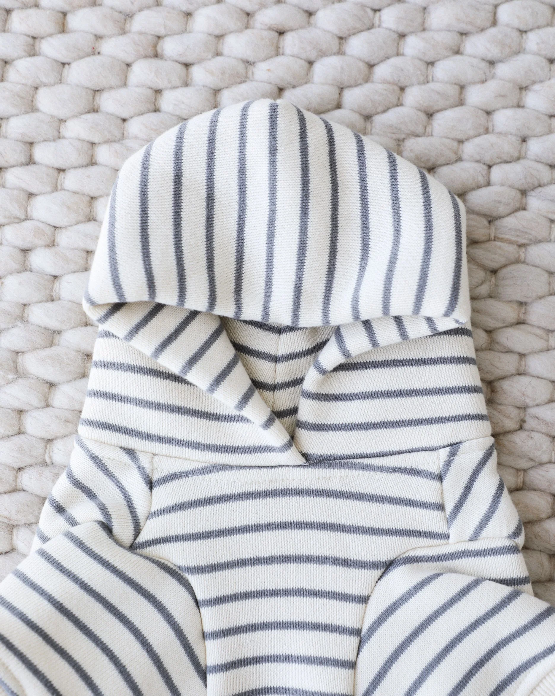 Ziggy Grey Stripe Dog Hoodie - Image 6