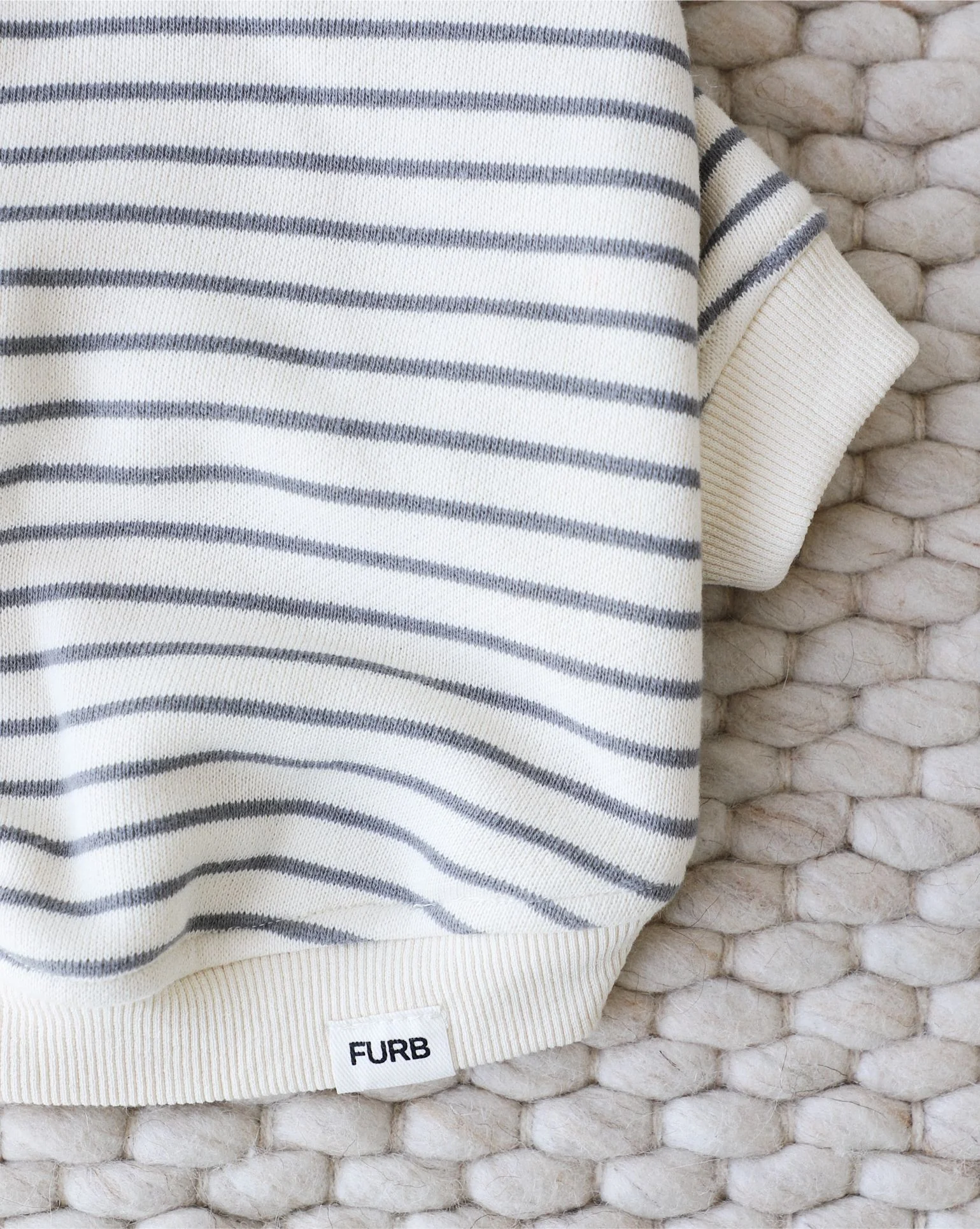 Ziggy Grey Stripe Dog Hoodie - Image 8