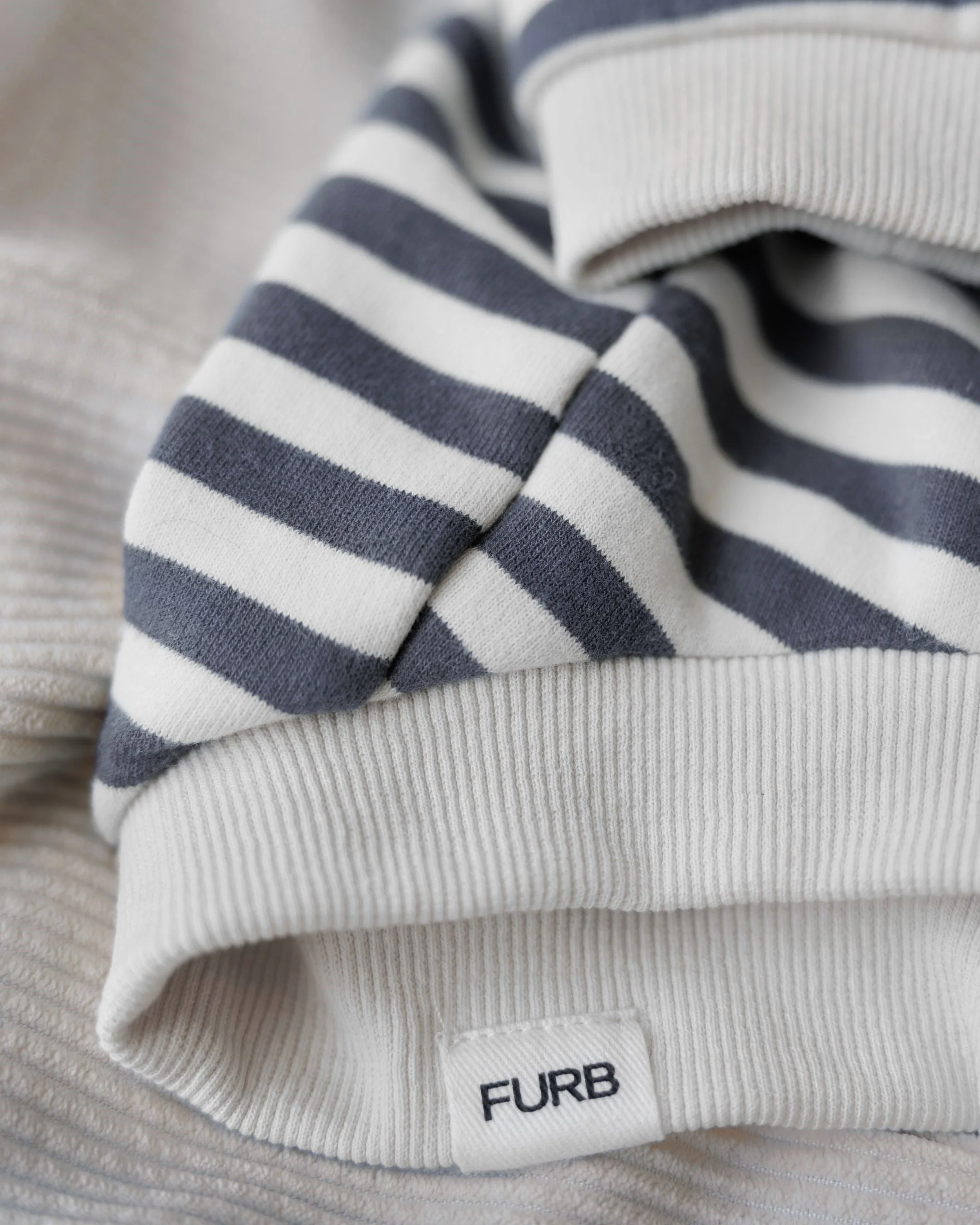 Camden Charcoal Striped Dog Sweatshirt - Image 3