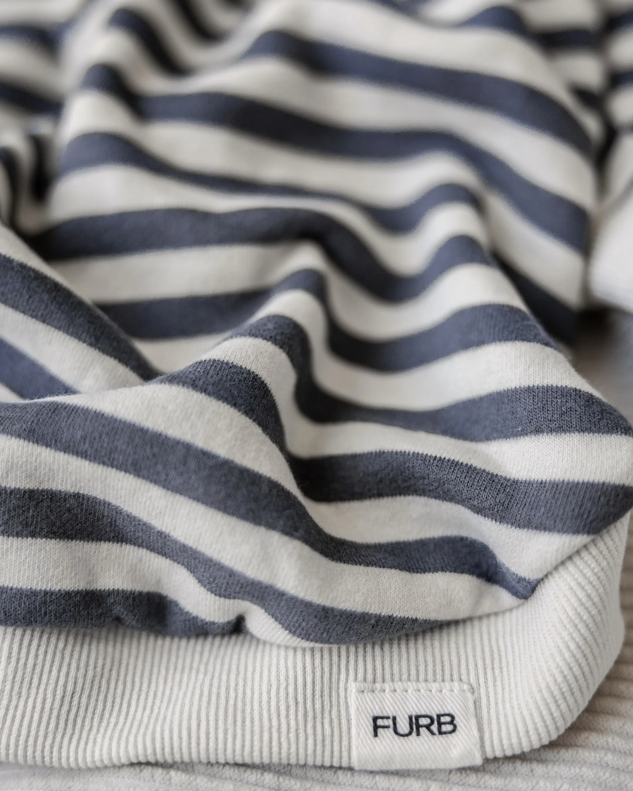 Camden Charcoal Striped Dog Sweatshirt - Image 5
