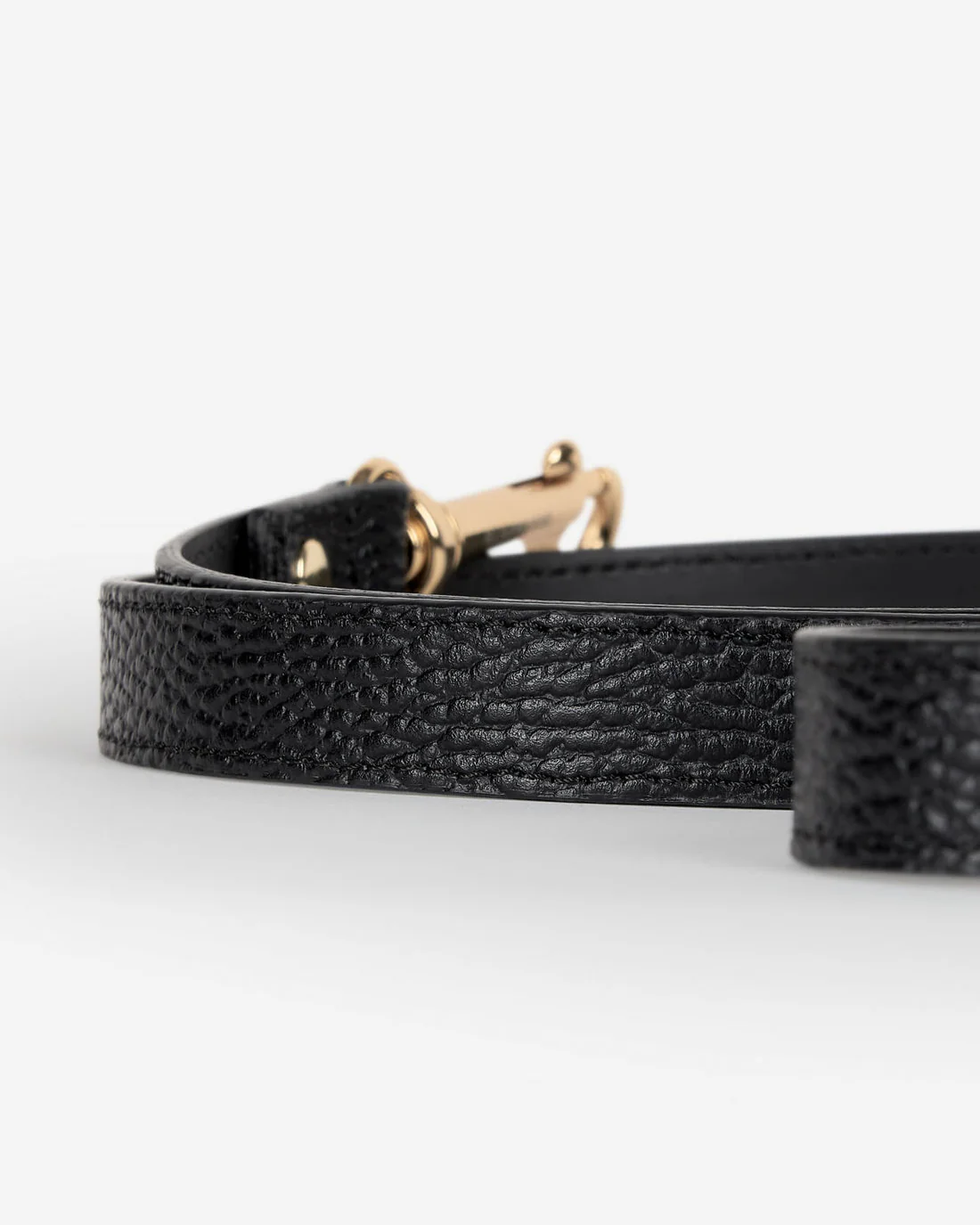 Nara Black Leather Dog Leash - Image 4