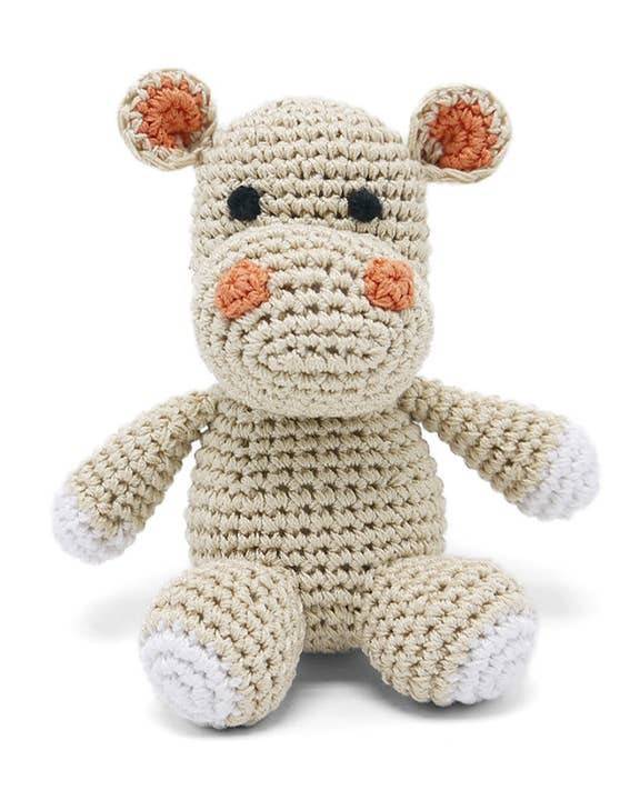 Hungry Hungry Crochet Hippo Dog Toy