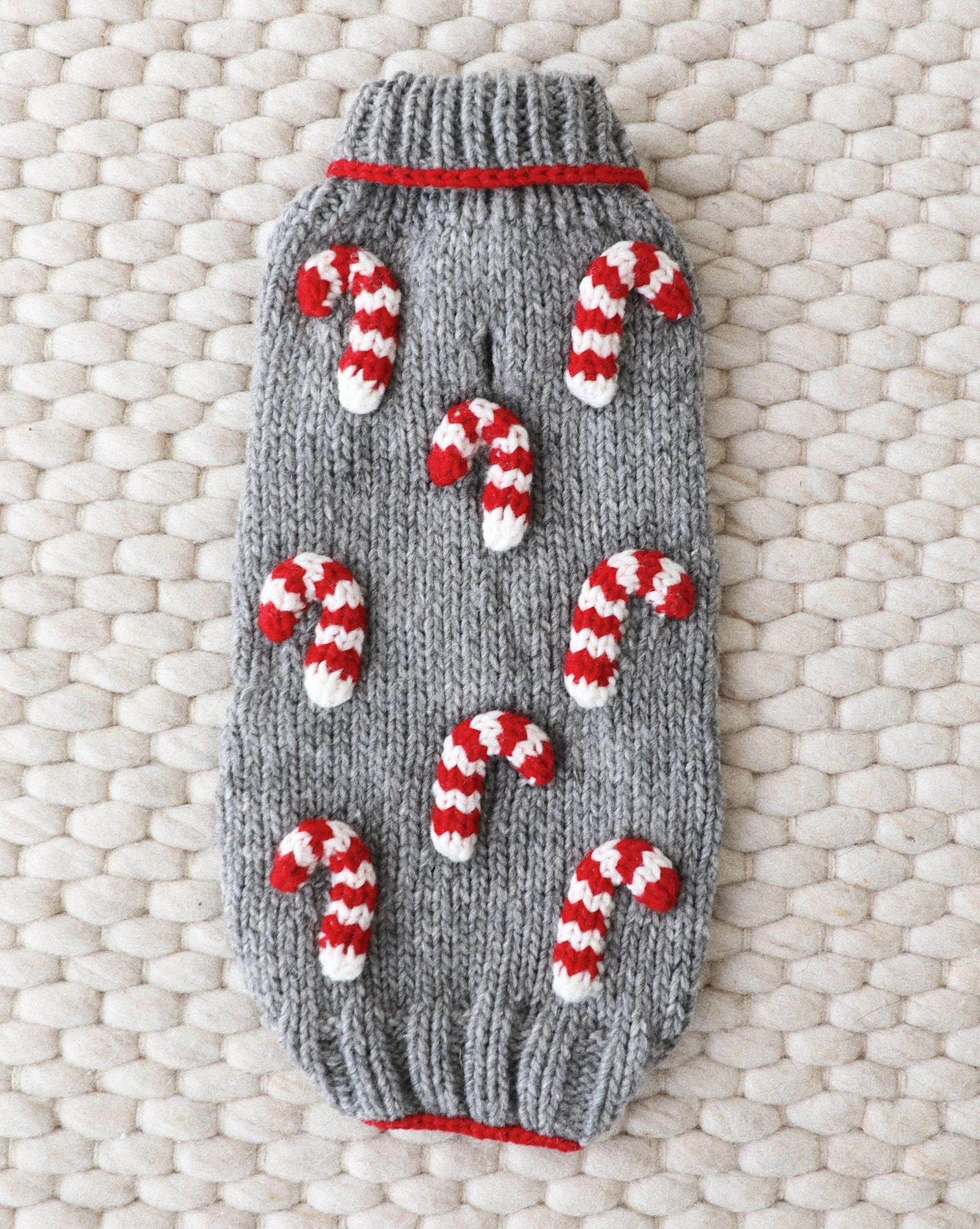 Candy Canine Knit Dog Sweater