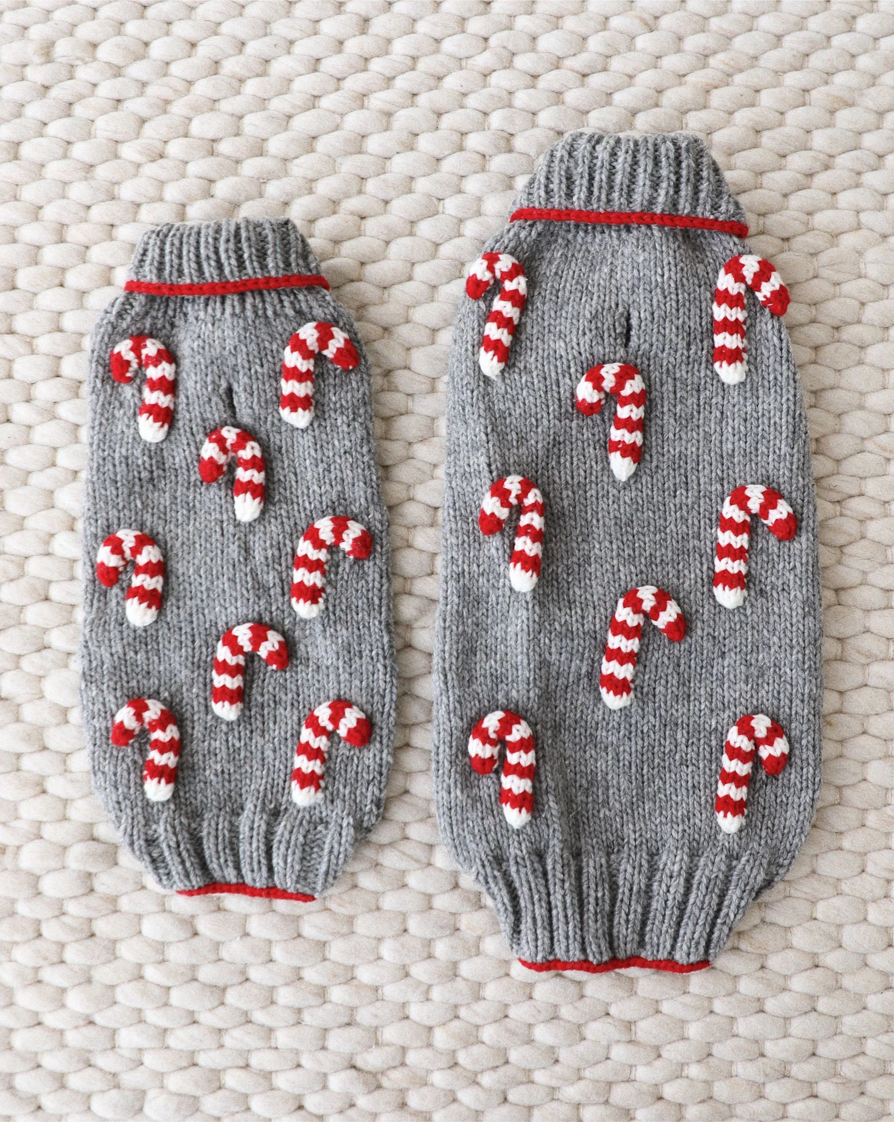 Candy Canine Knit Dog Sweater - Image 4