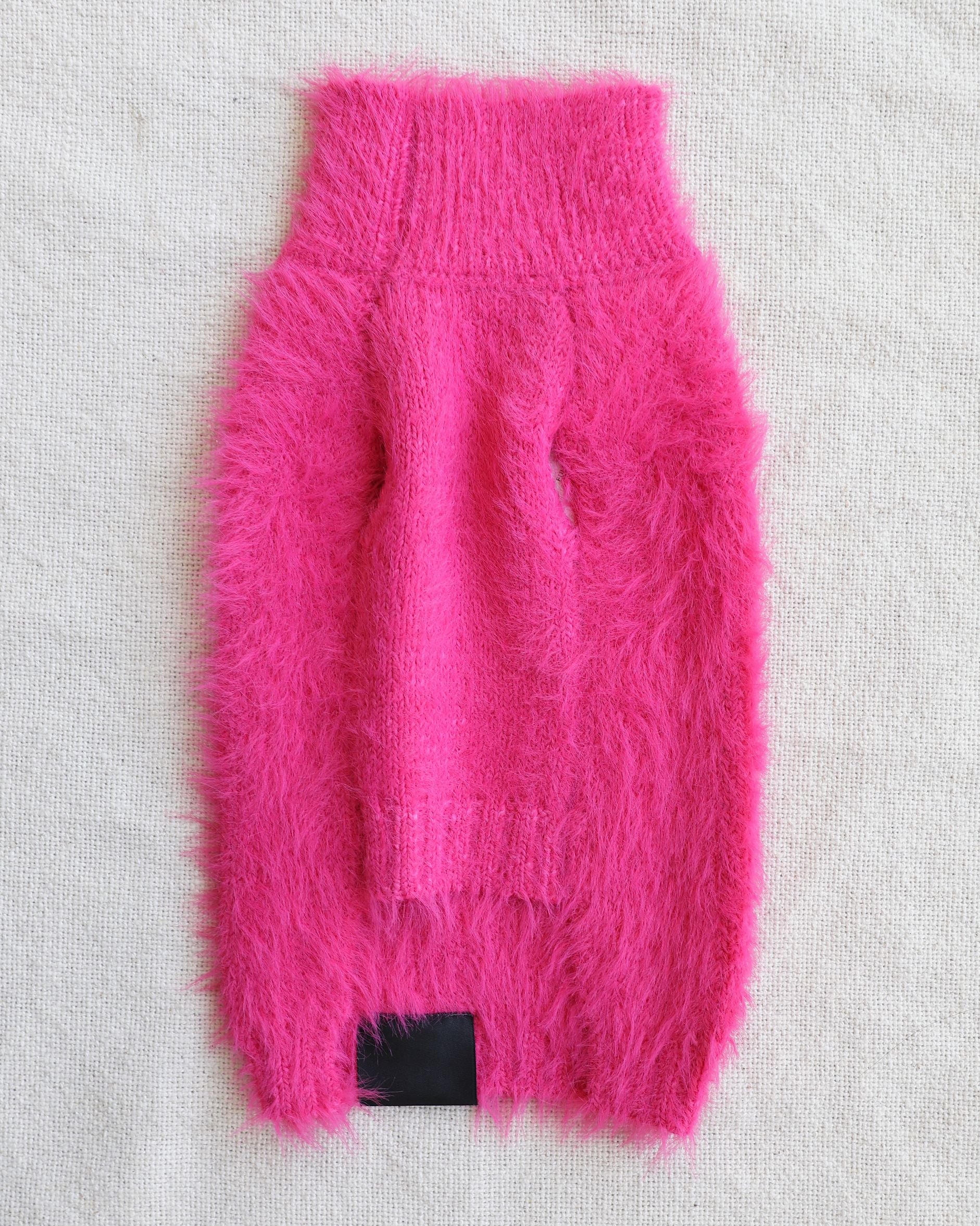 Feather-ly Ever After Fuchsia Dog Sweater - Image 3