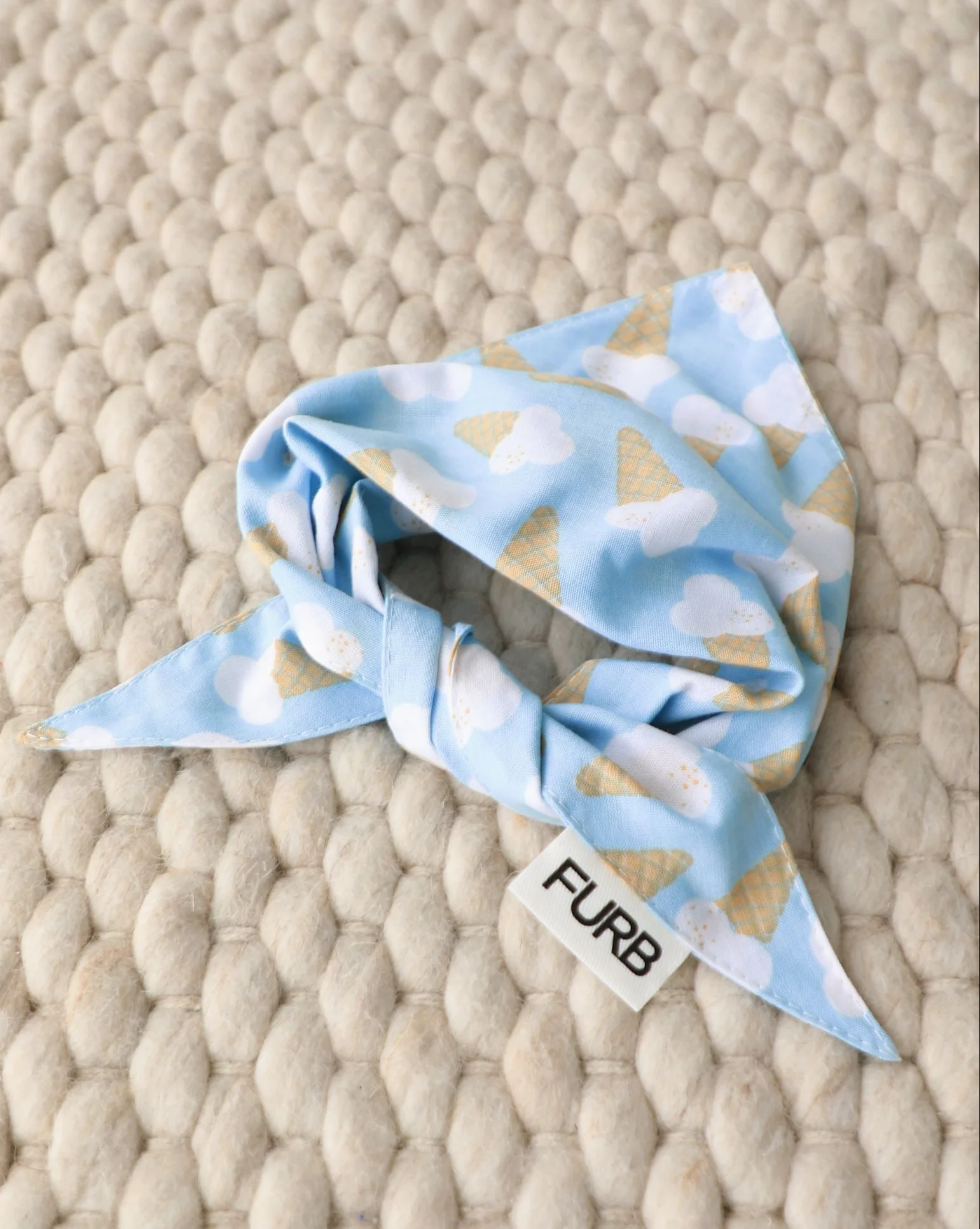 Sweet Tooth Blue Dog Bandana - Image 4