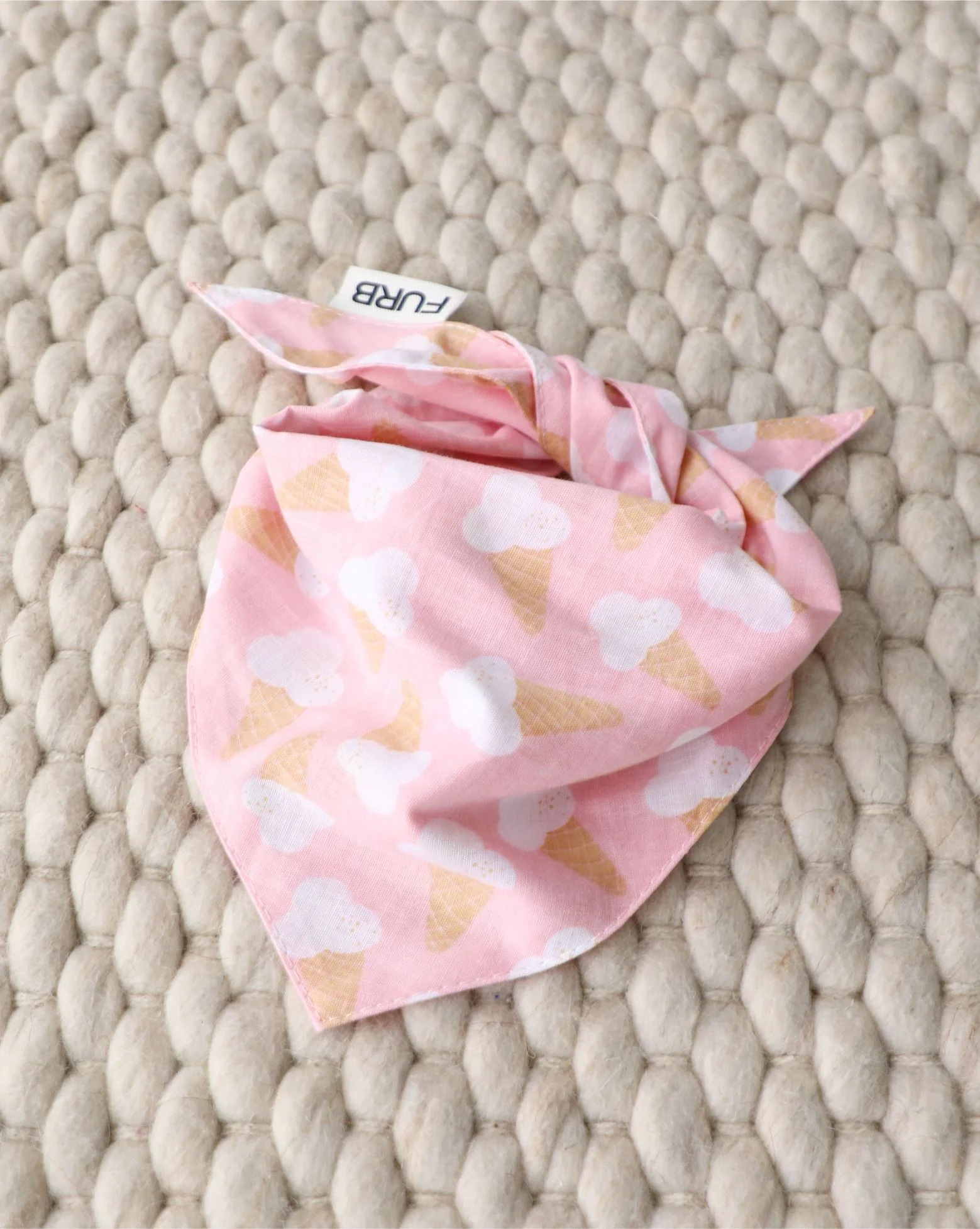 Sweet Tooth Pink Dog Bandana - Image 2