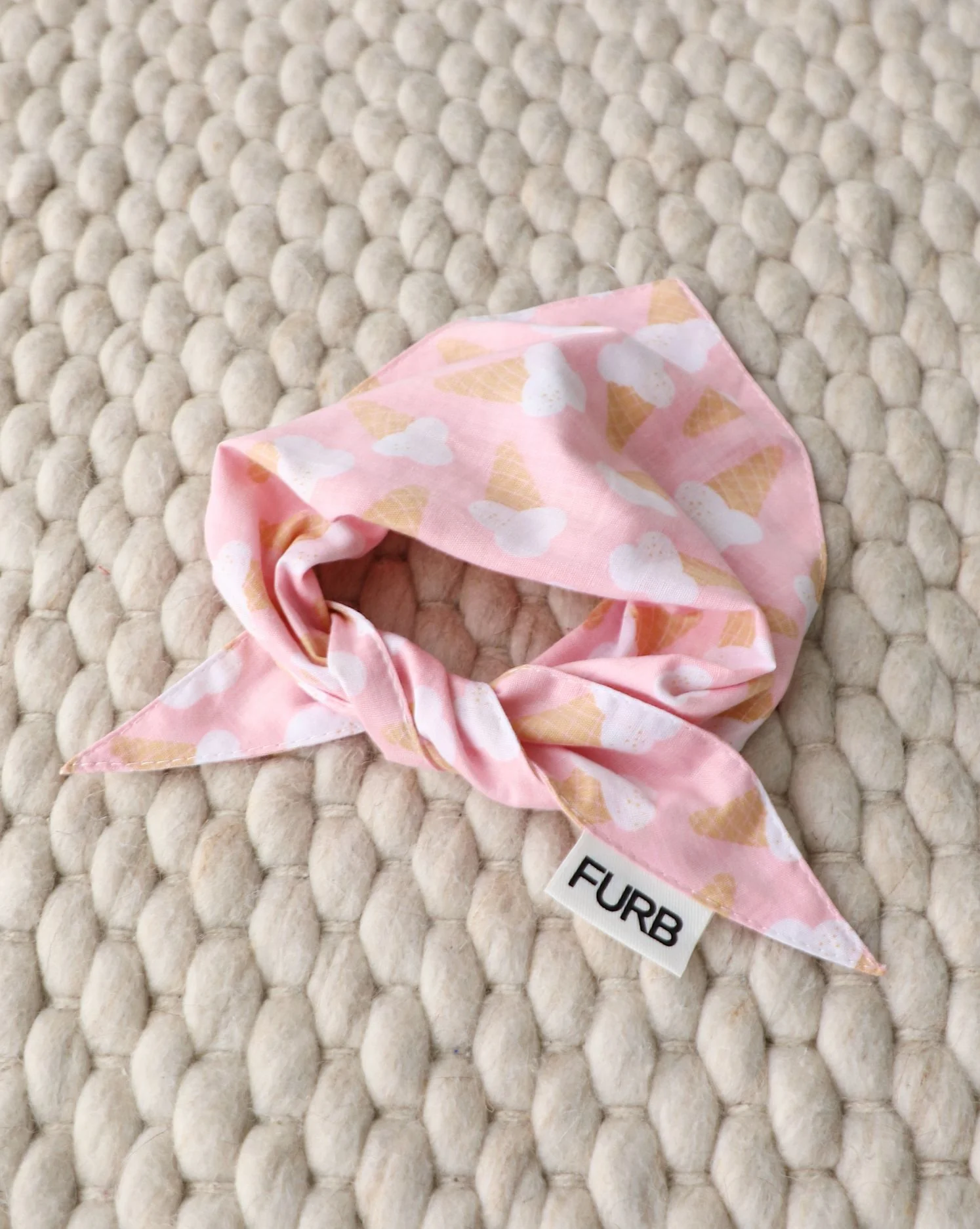 Sweet Tooth Pink Dog Bandana - Image 3