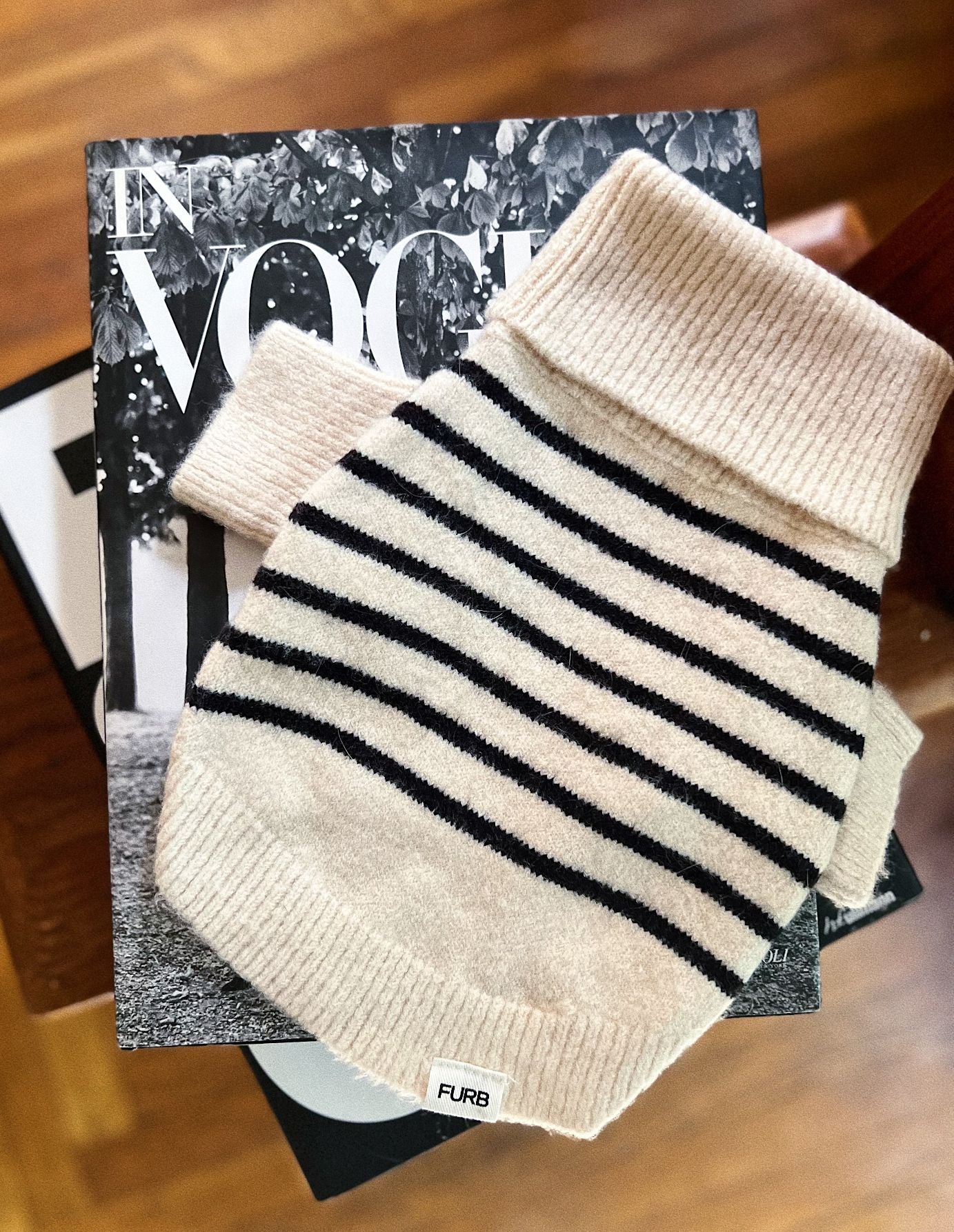 Finley Ivory + Black Striped Dog Sweater - Image 8