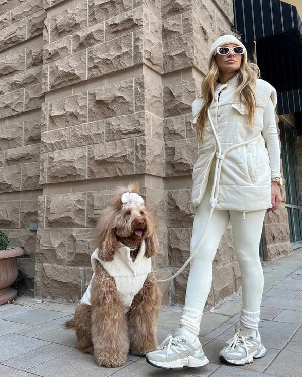 Sunday Stroll Hands-Free Ivory Dog Leash - Image 3