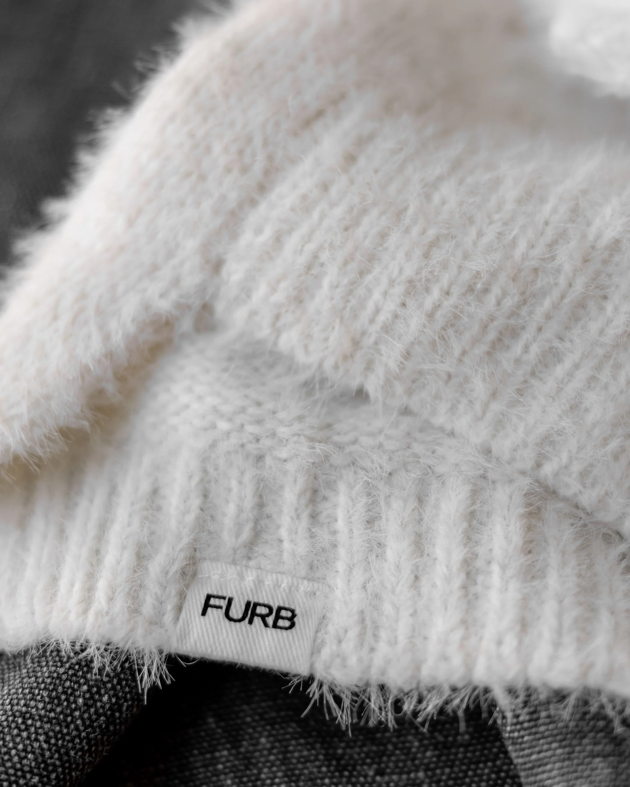 Billie Ivory Eyelash Knit Dog Sweater - Image 4