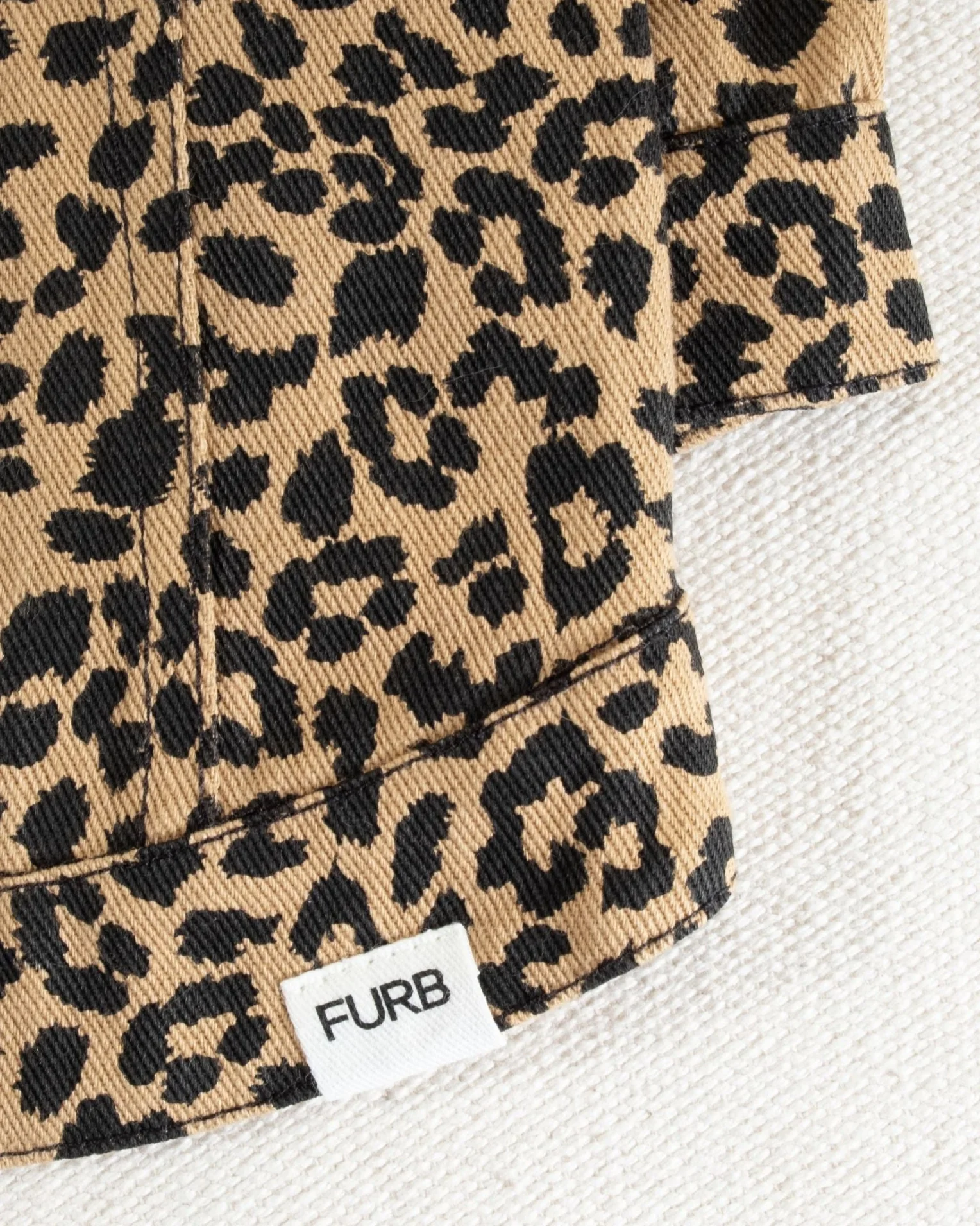 Ozzie Leopard Denim Dog Jacket - Image 10
