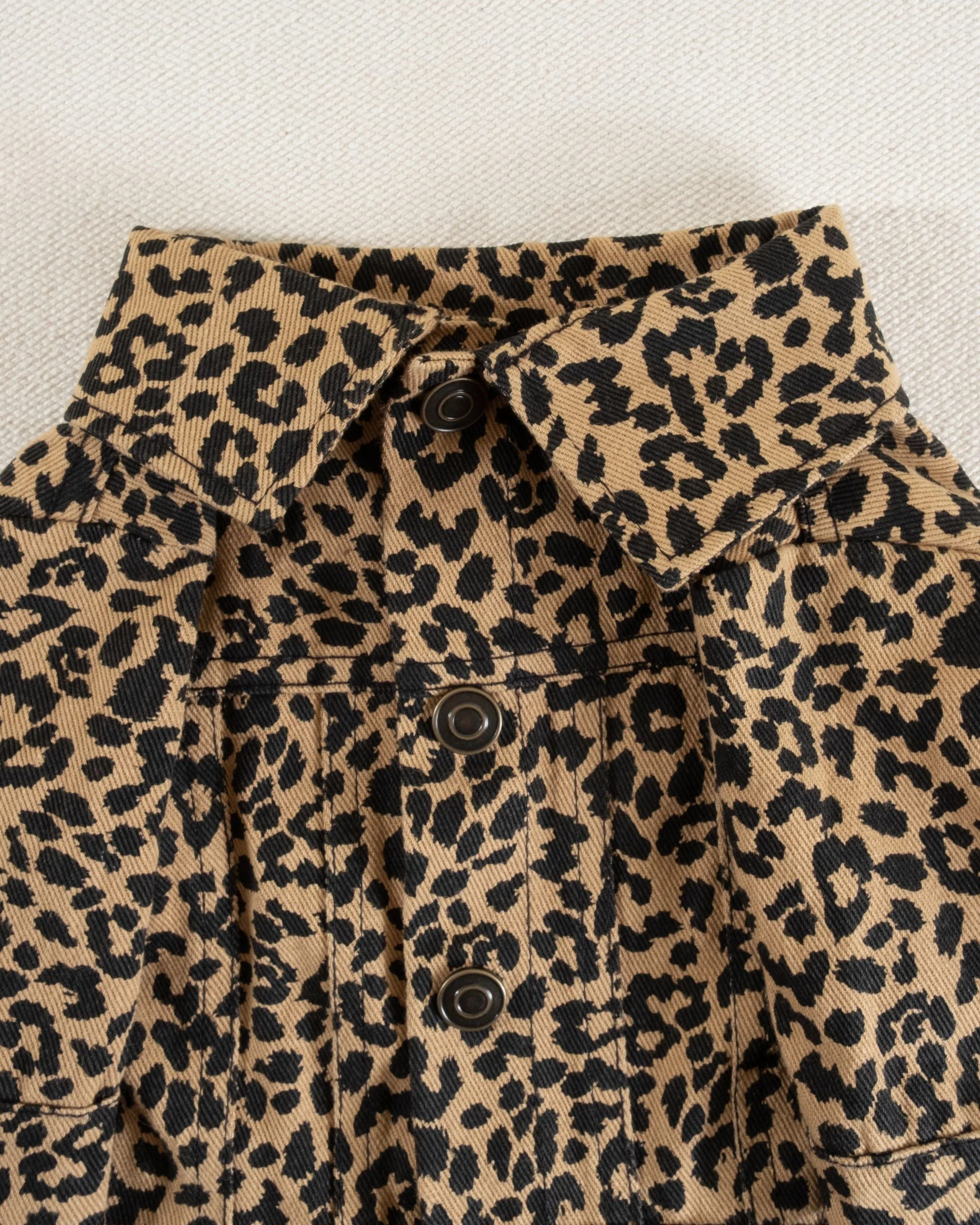 Ozzie Leopard Denim Dog Jacket - Image 8