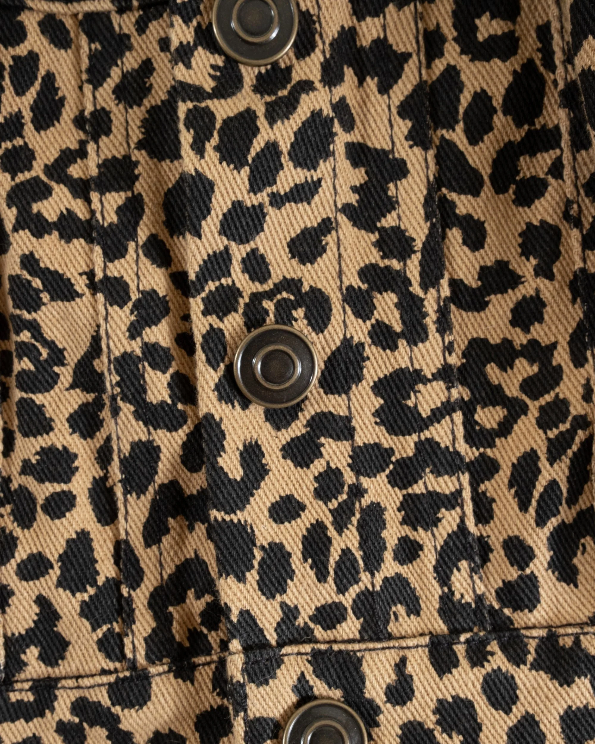 Ozzie Leopard Denim Dog Jacket - Image 9